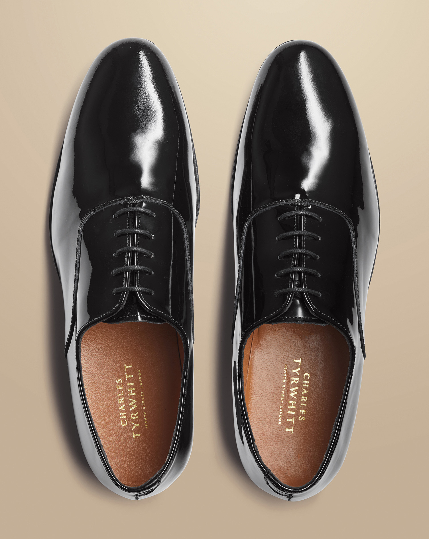 Patent Oxford Shoes - Black