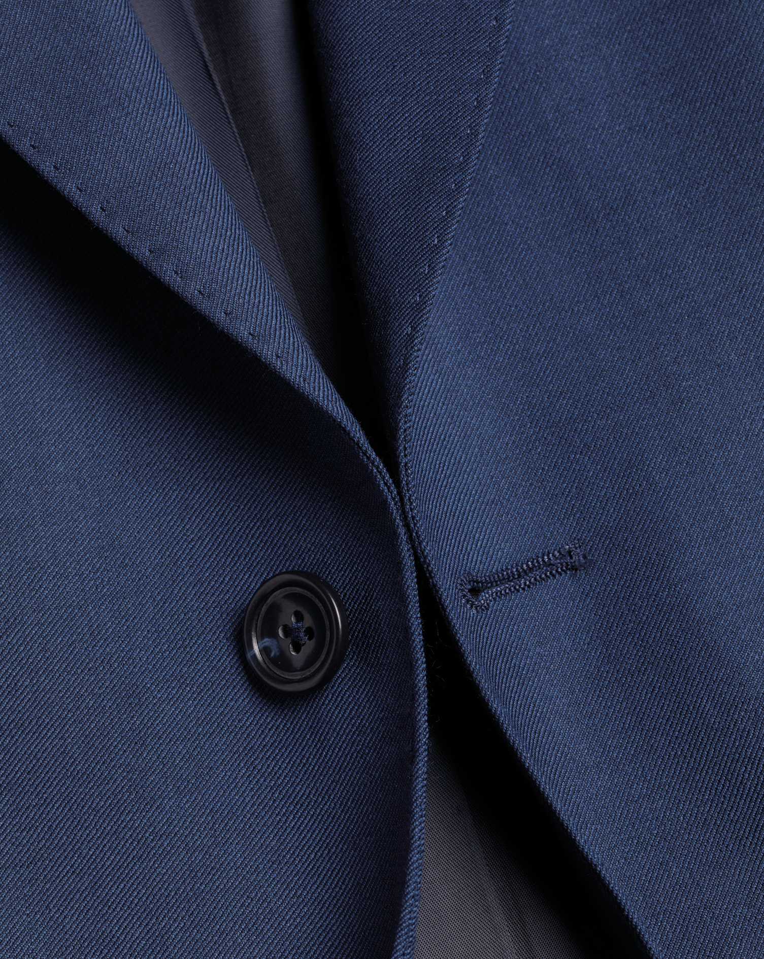 Peak Lapel Natural Stretch Twill Suit Jacket - Royal Blue