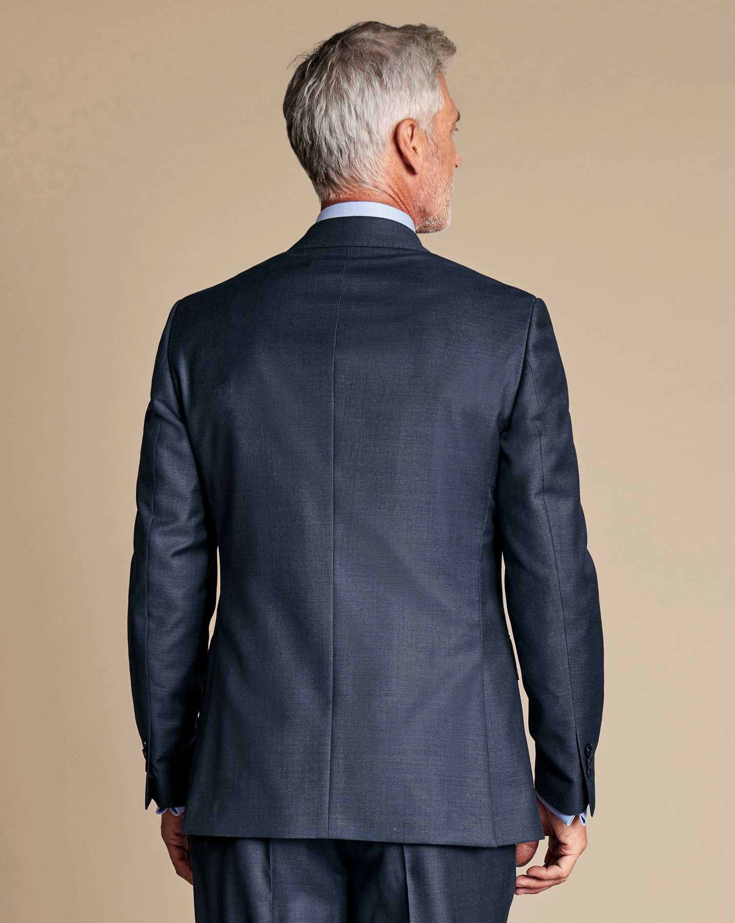 Italian Suit Jacket - Steel Blue