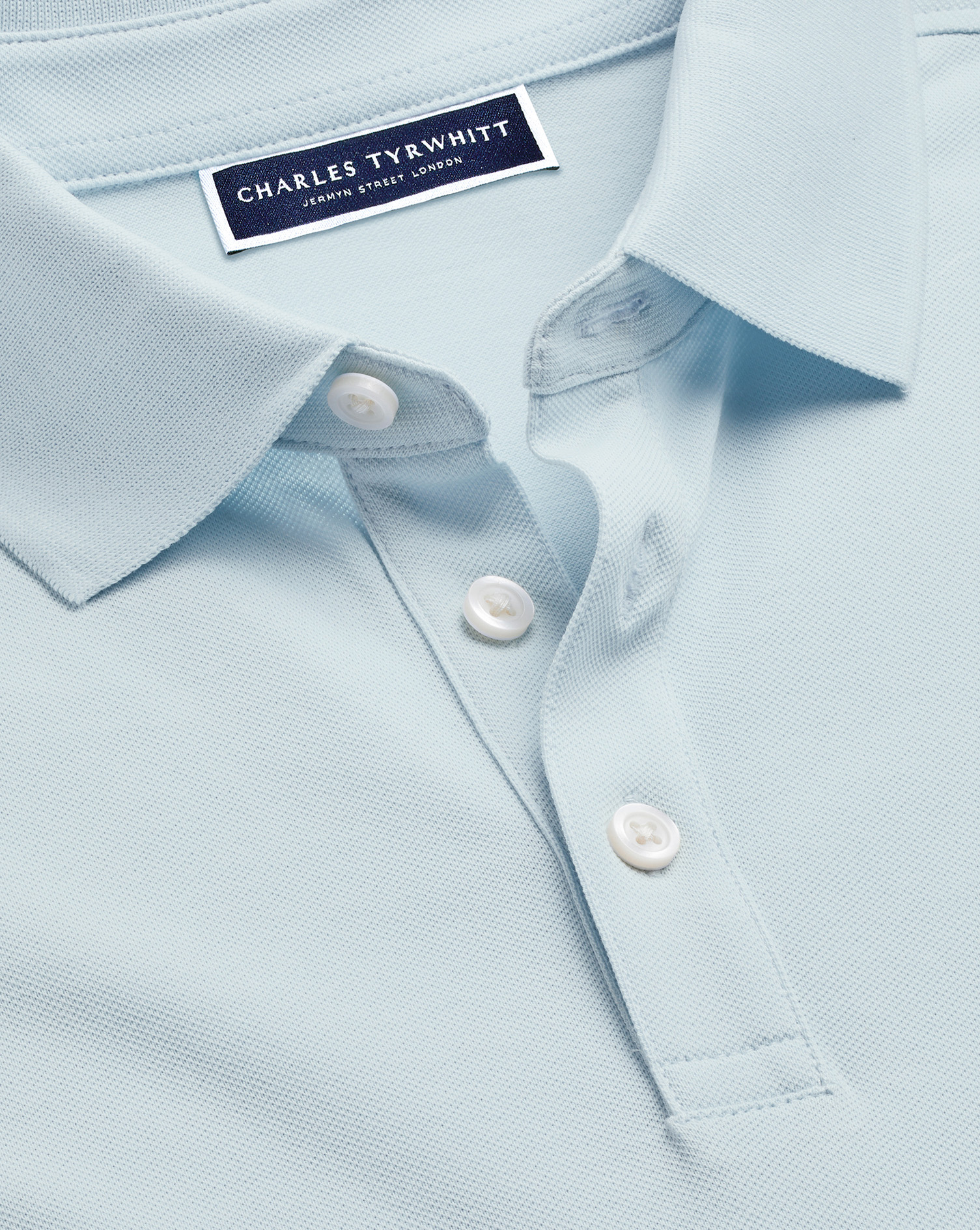 Tyrwhitt Pique Polo - Ice Blue