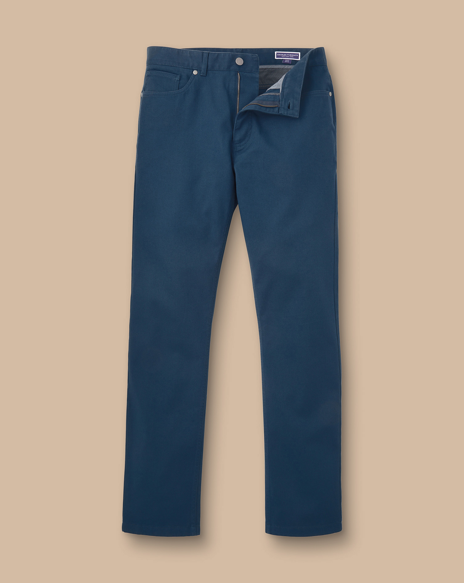 Twill 5 Pocket Jeans - Petrol Blue