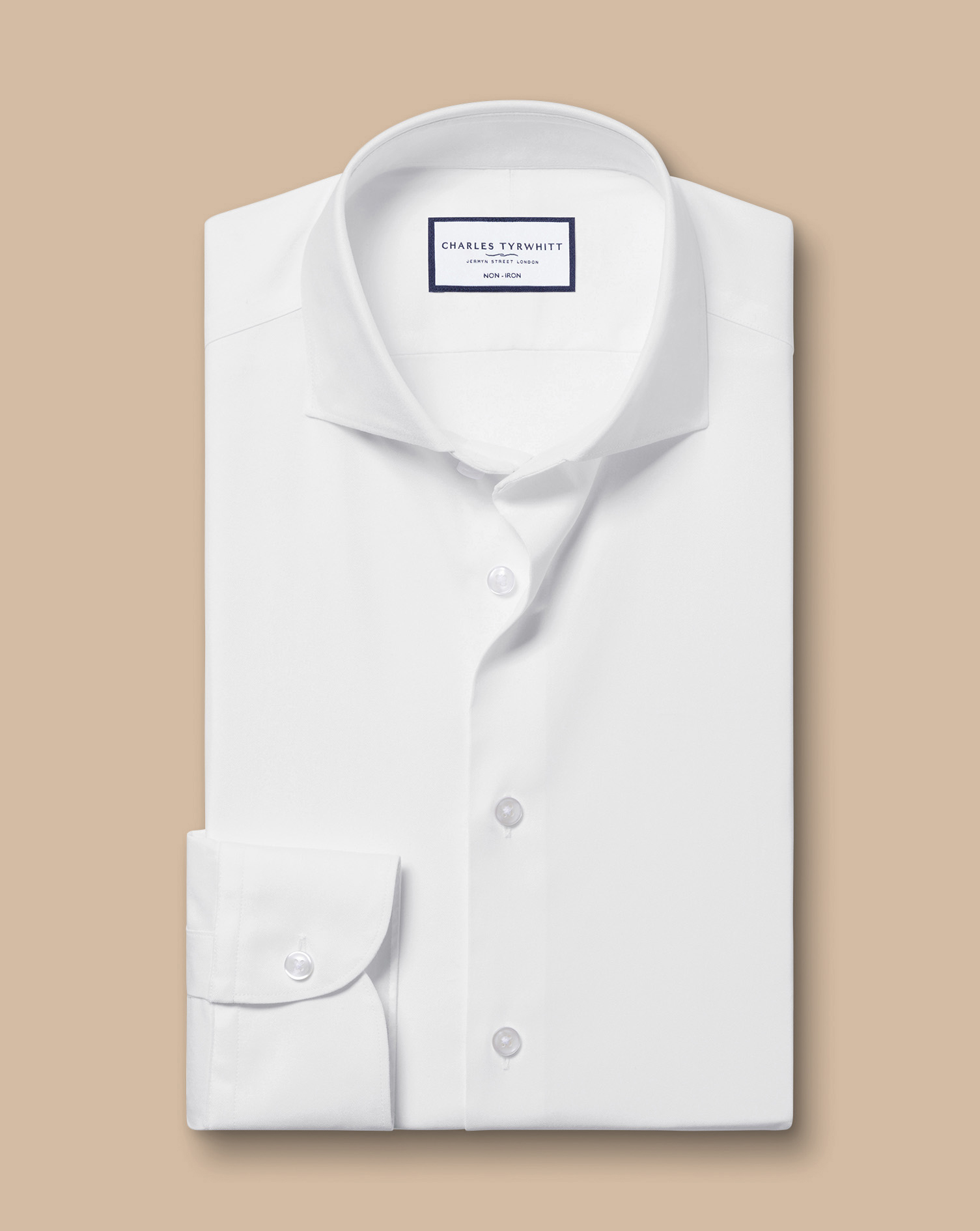 Non-Iron Performance Twill Shirt - White