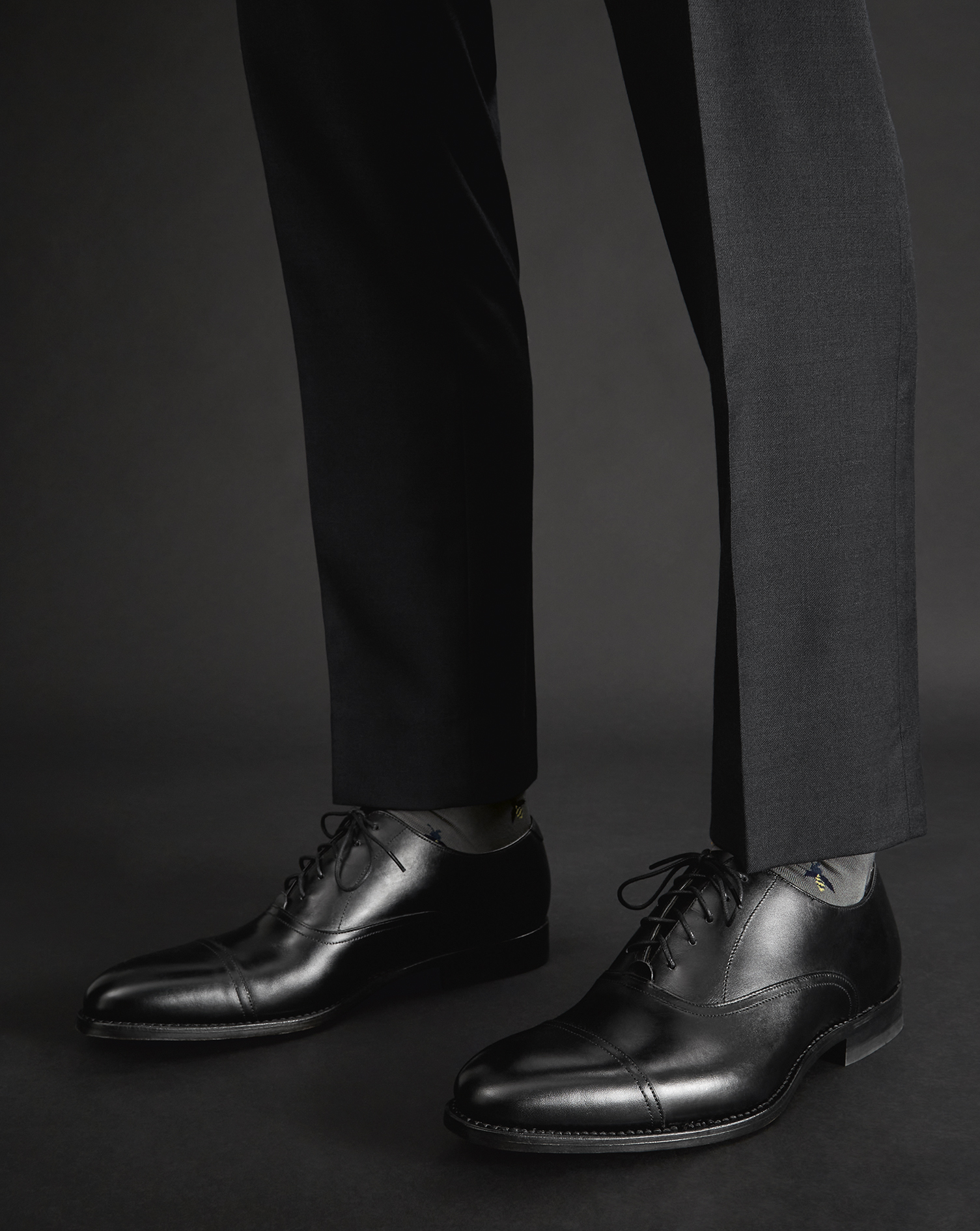 Leather Oxford Shoes - Black