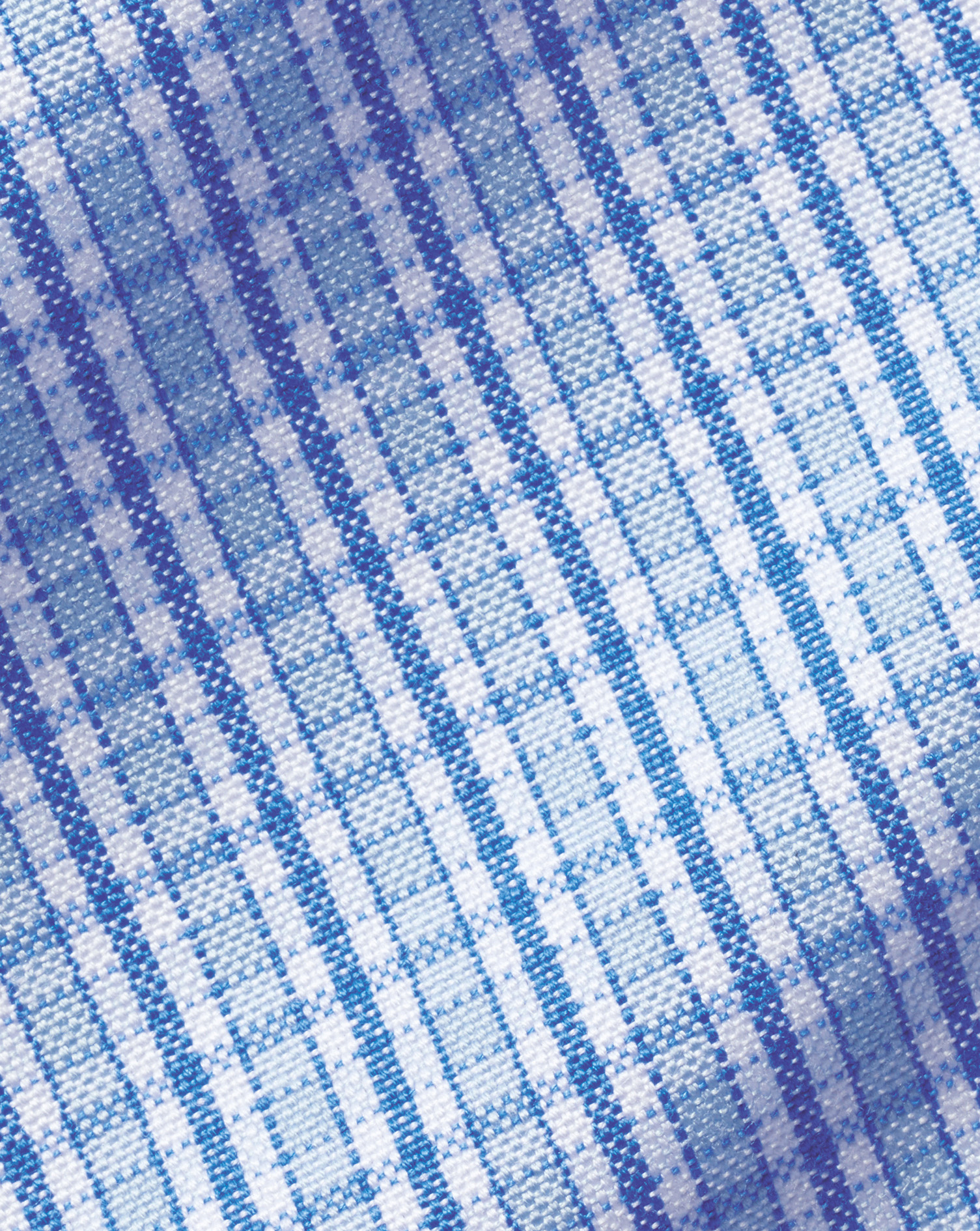 Button-Down Collar Non-Iron Check Oxford Shirt - Cornflower Blue