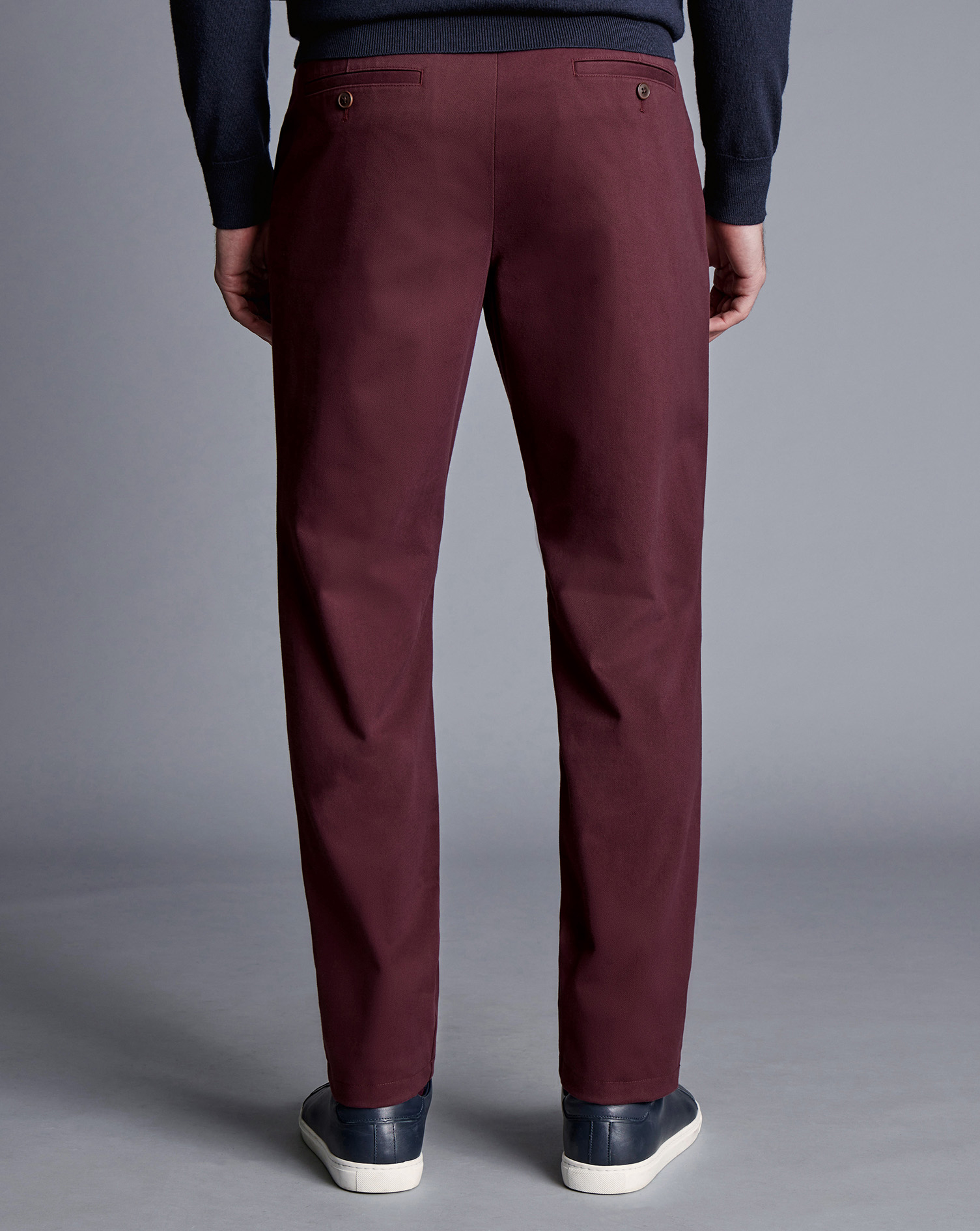 Ultimate Non-Iron Chinos - Wine Red