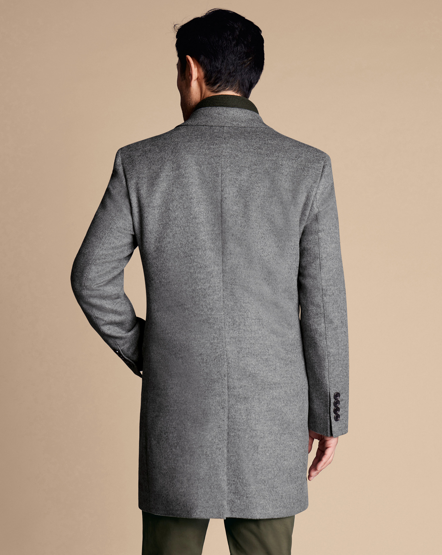 Wool Overcoat - Light Grey