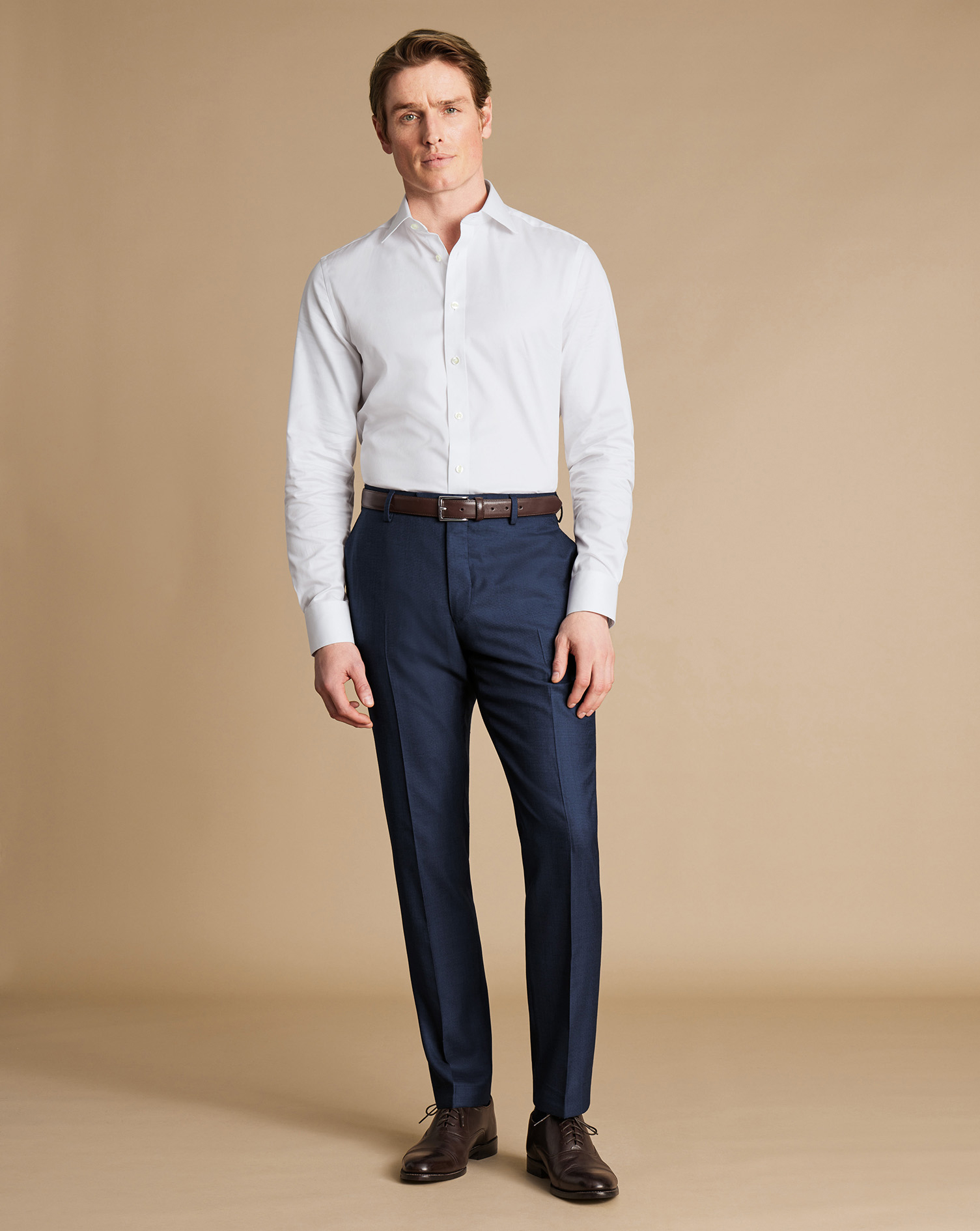 Ultimate Performance End-On-End Suit Trousers - Indigo Blue