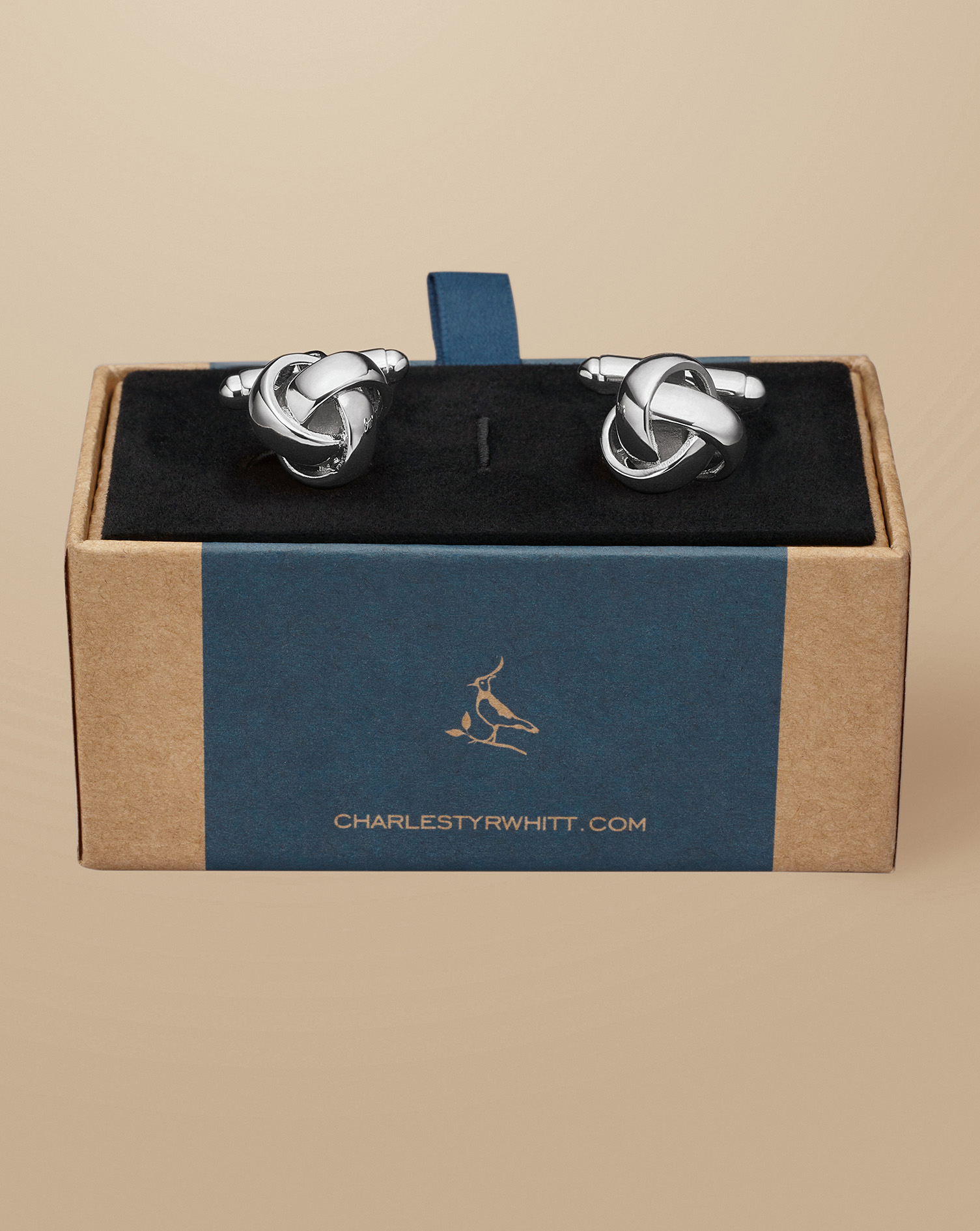 Knot Cufflinks - Silver