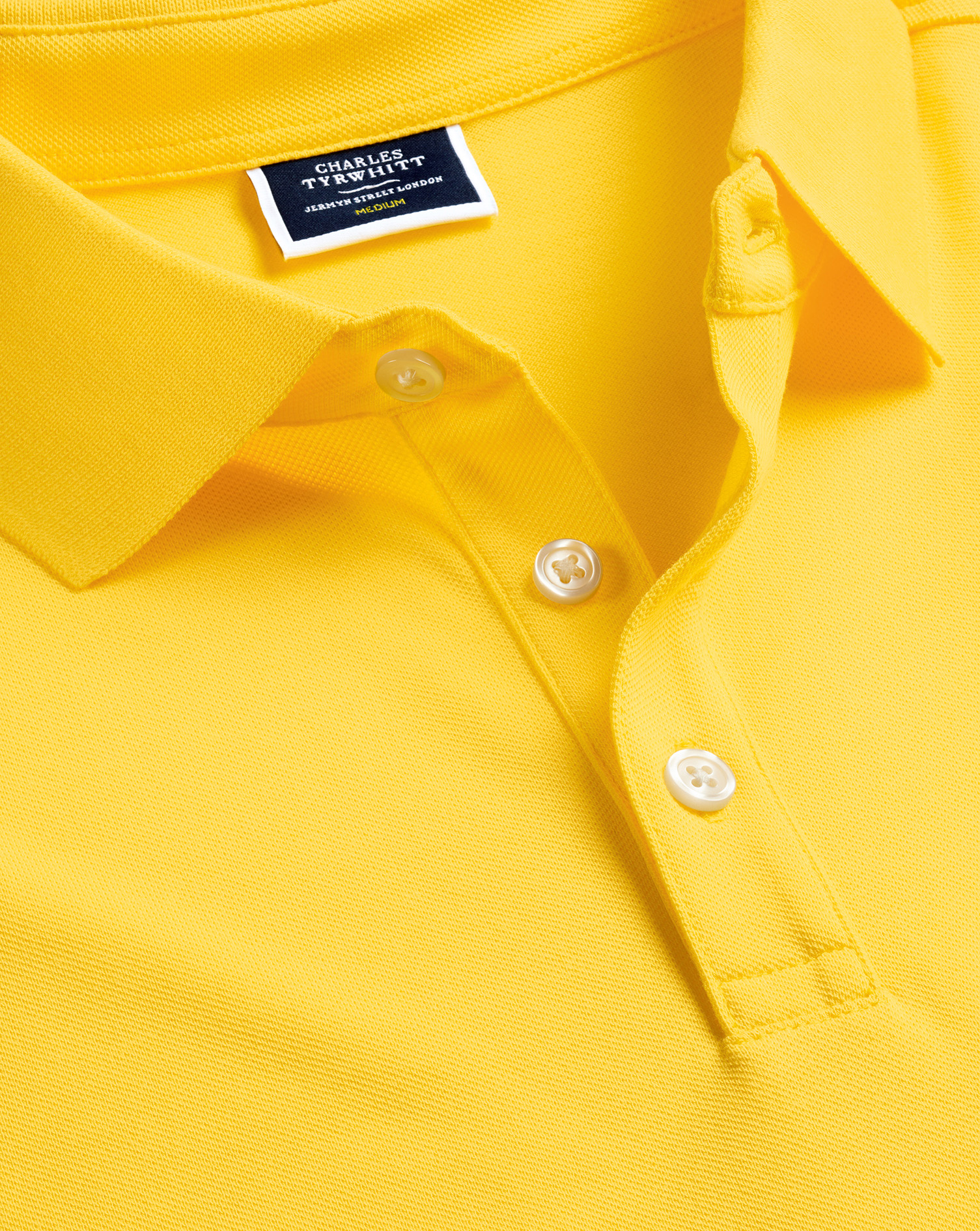 Tyrwhitt Pique Polo - Lemon