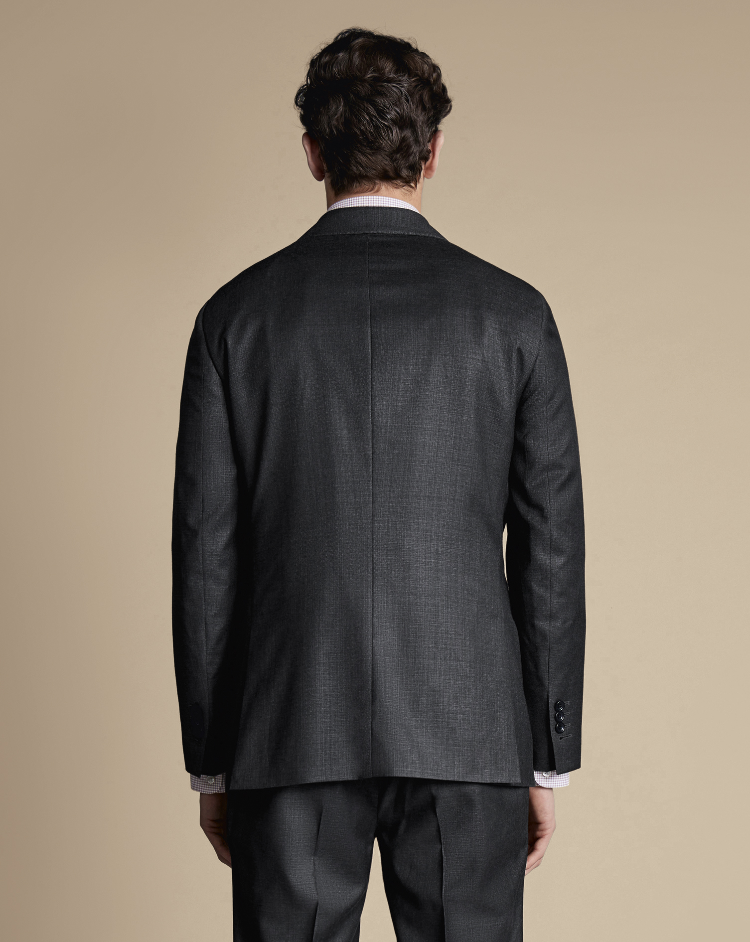 Italian Luxury Suit Jacket  - Charcoal Grey