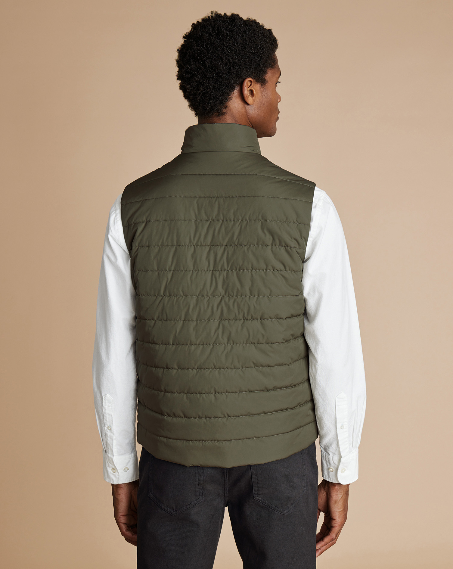 Lightweight Quilted Gilet  - Olive Green