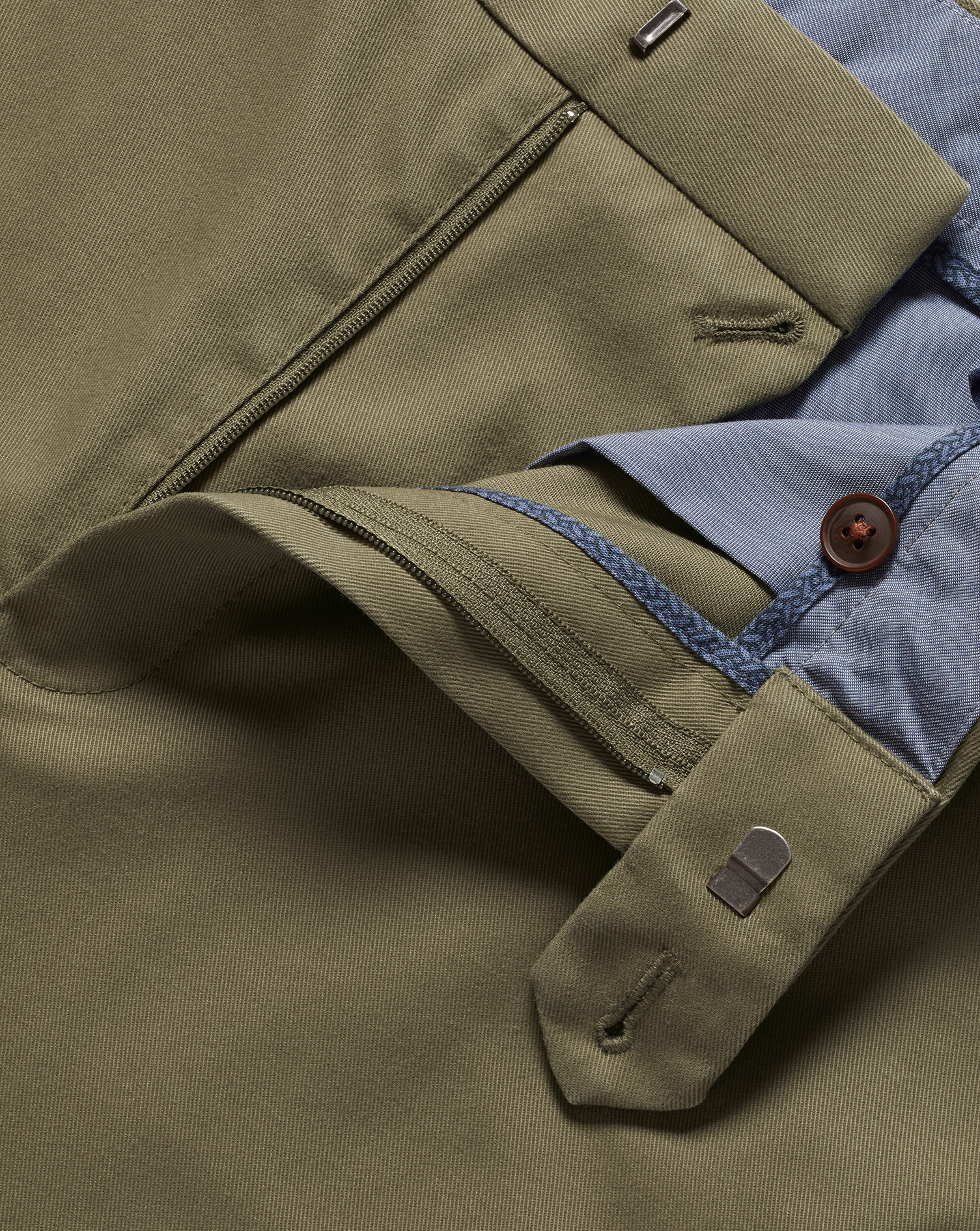 Ultimate Non-Iron Chinos - Olive Green