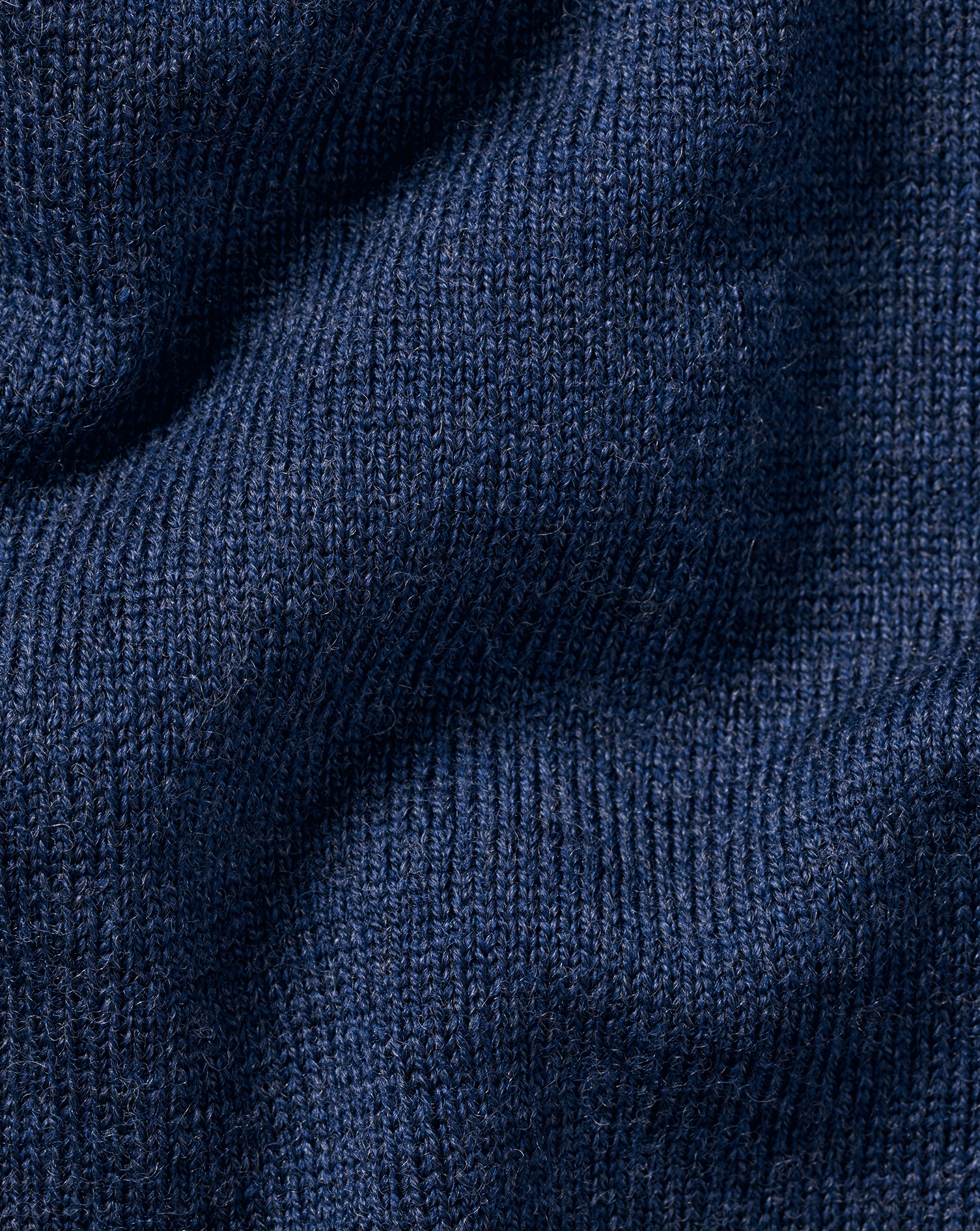 Merino V-Neck Jumper - Ink Blue