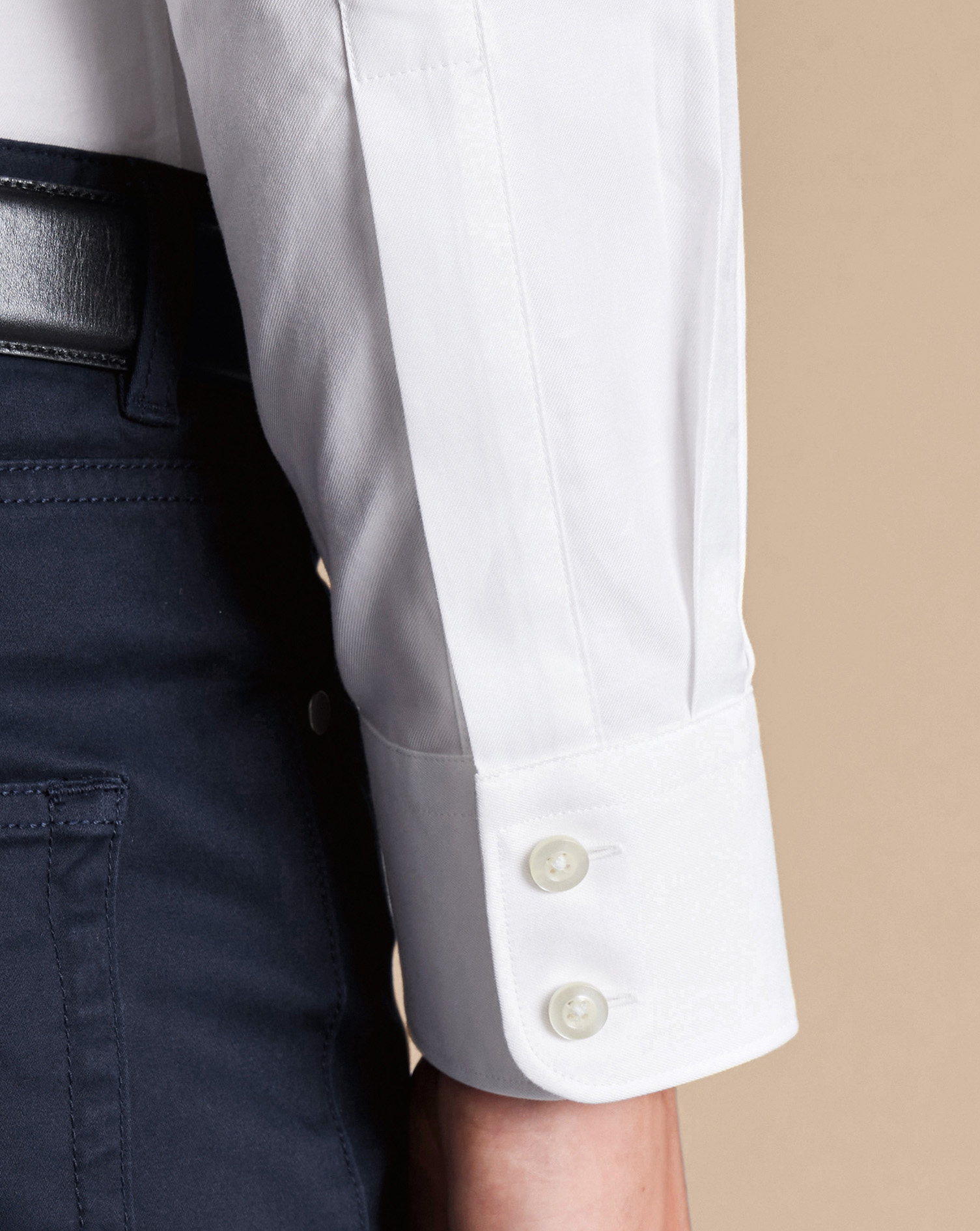 Luxury Twill Shirt - White 