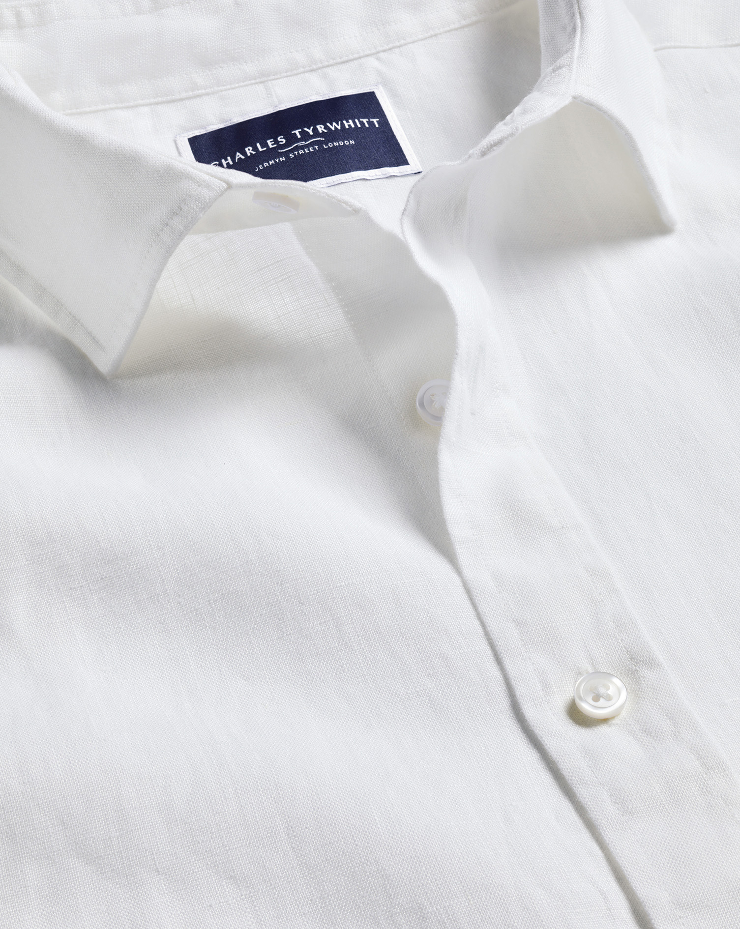 England Rugby Pure Linen Shirt - White