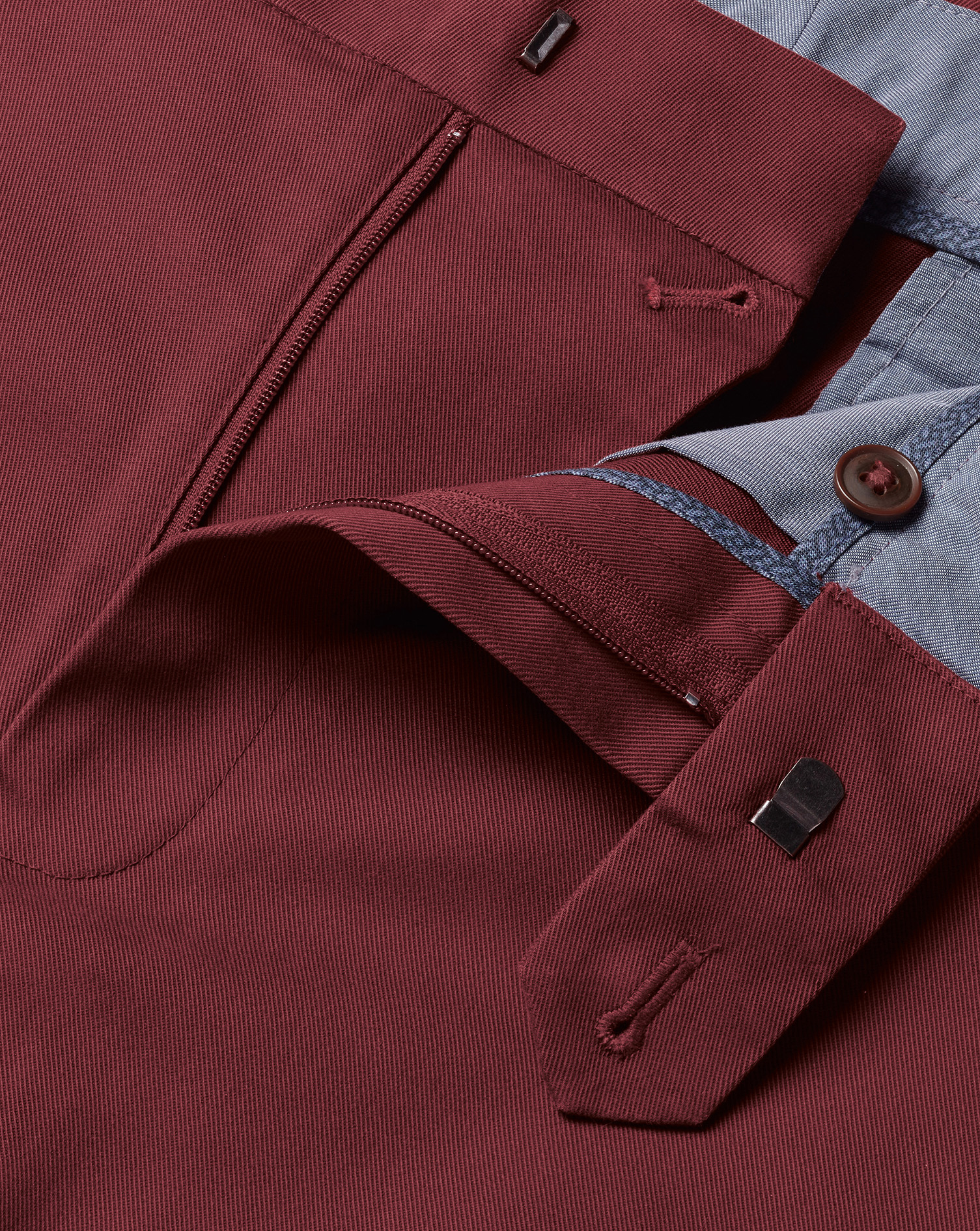 Ultimate Non-Iron Chinos - Maroon Red