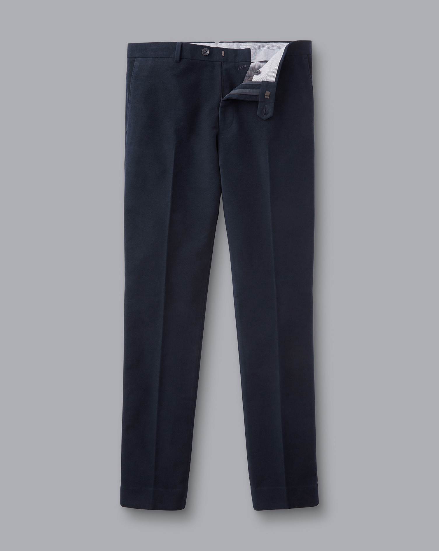 Italian Moleskin Trousers - Navy