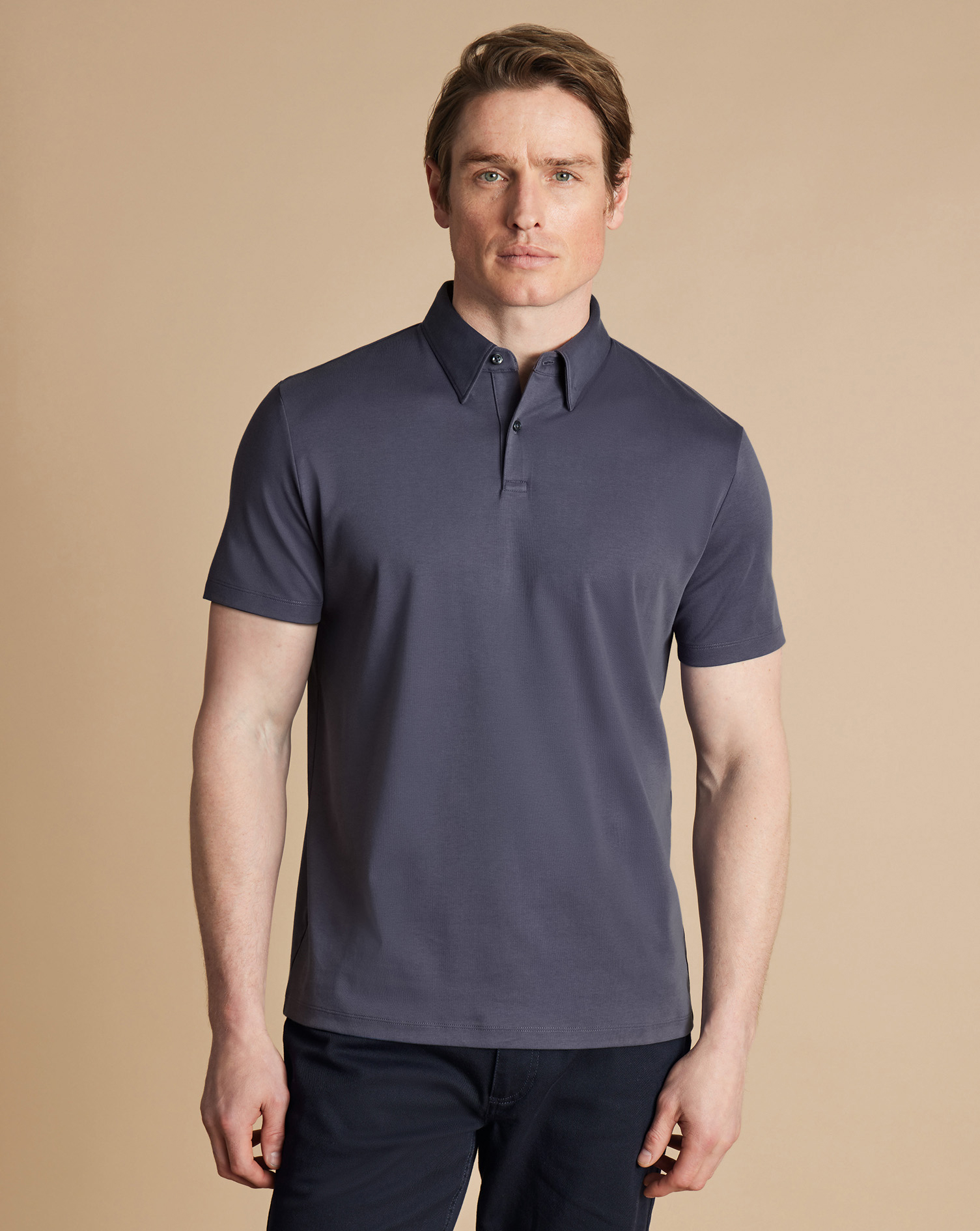 Smart Jersey Polo - Dark Mauve