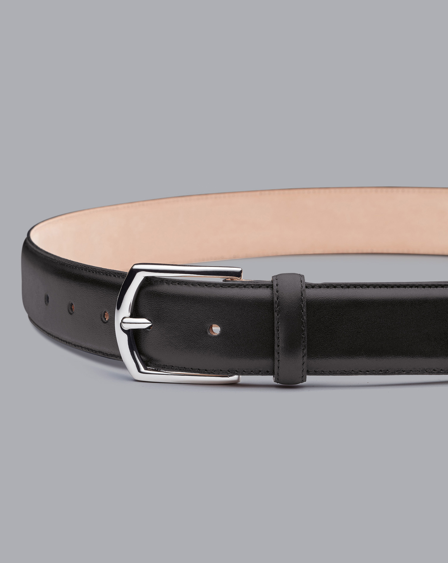 Charles Tyrwhitt Made In England Leather Formal Belt In Black