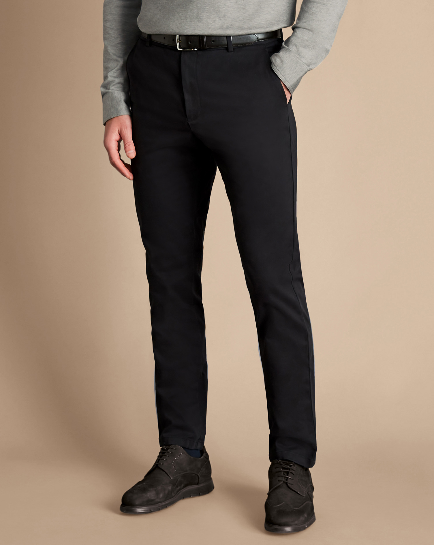 Ultimate Non-Iron Chinos - Black