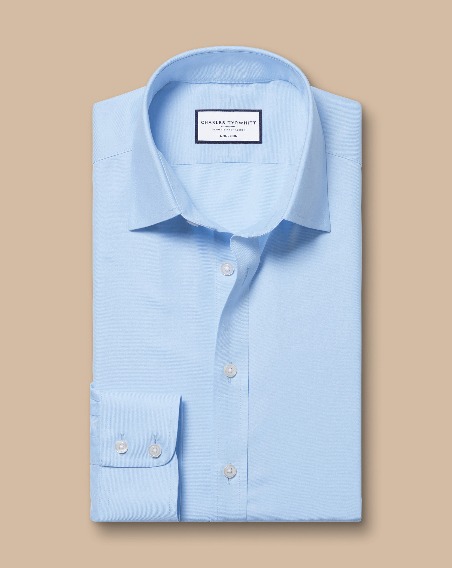 Non-Iron Twill Shirt - Sky Blue