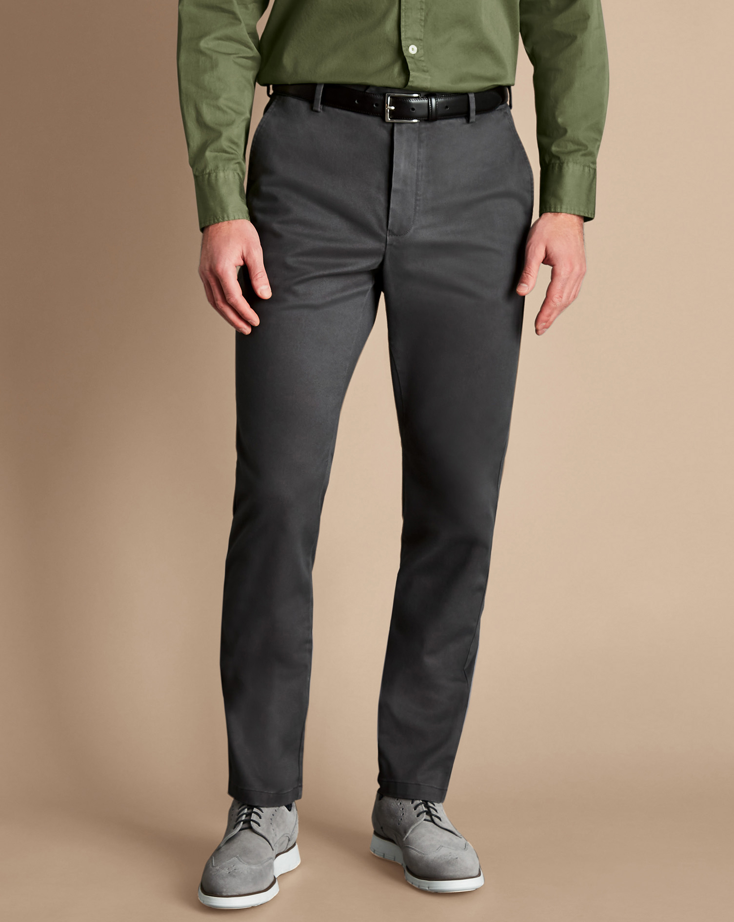 Ultimate Non-Iron Chinos - Dark Grey