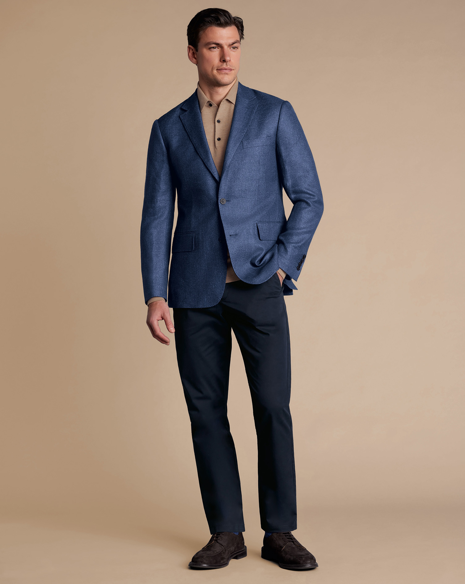 British Luxury Twill Jacket - Ocean Blue