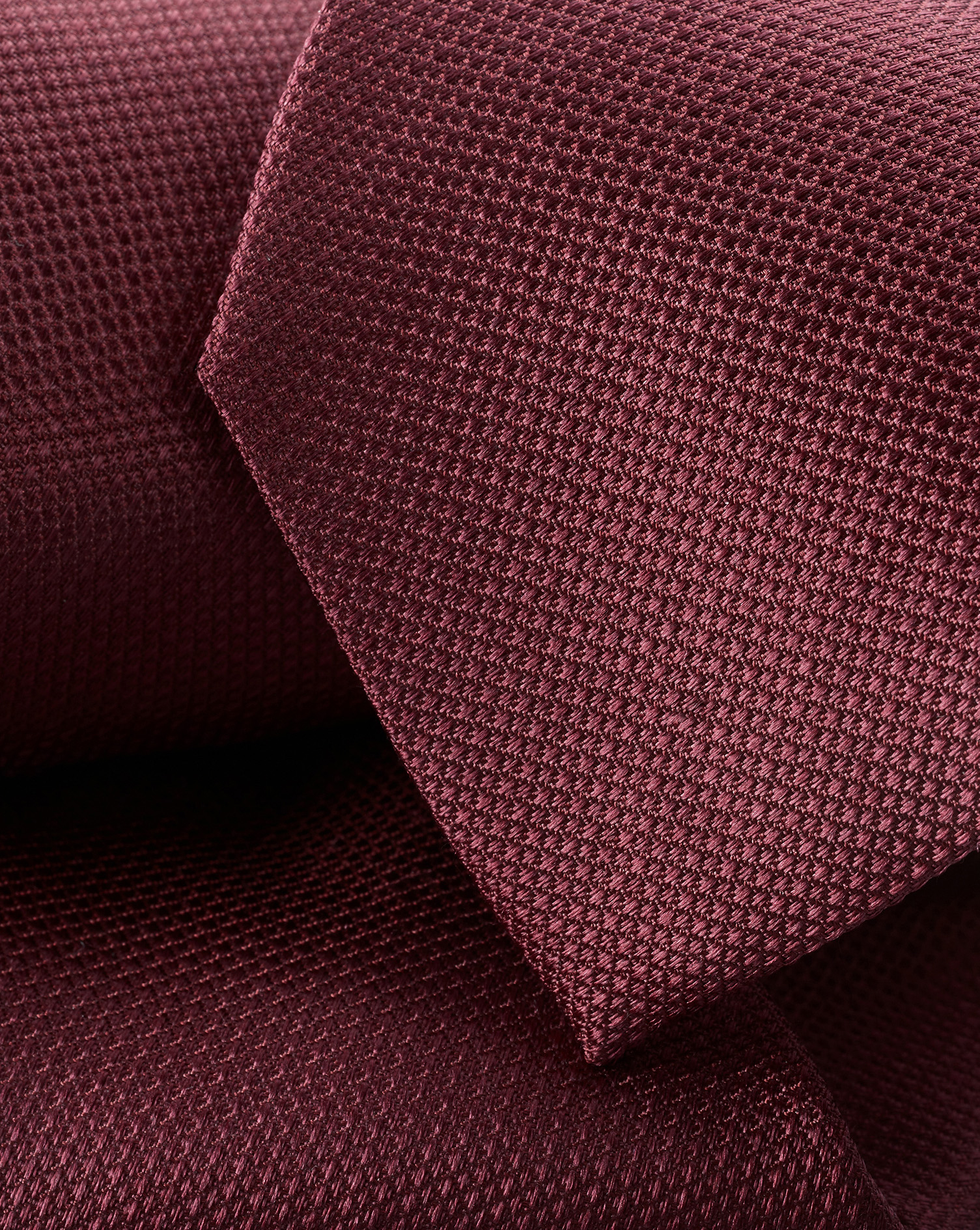 Silk Tie - Burgundy Red