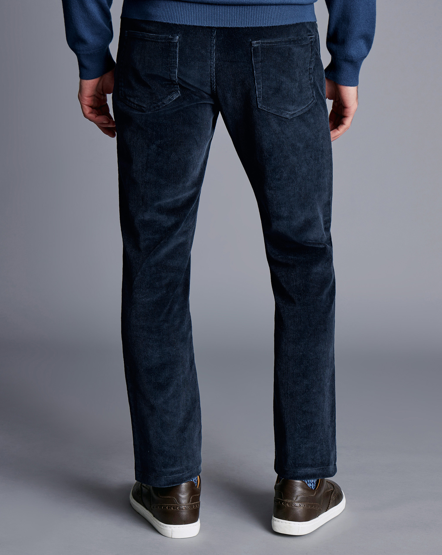 Cord 5 Pocket Jeans - Navy