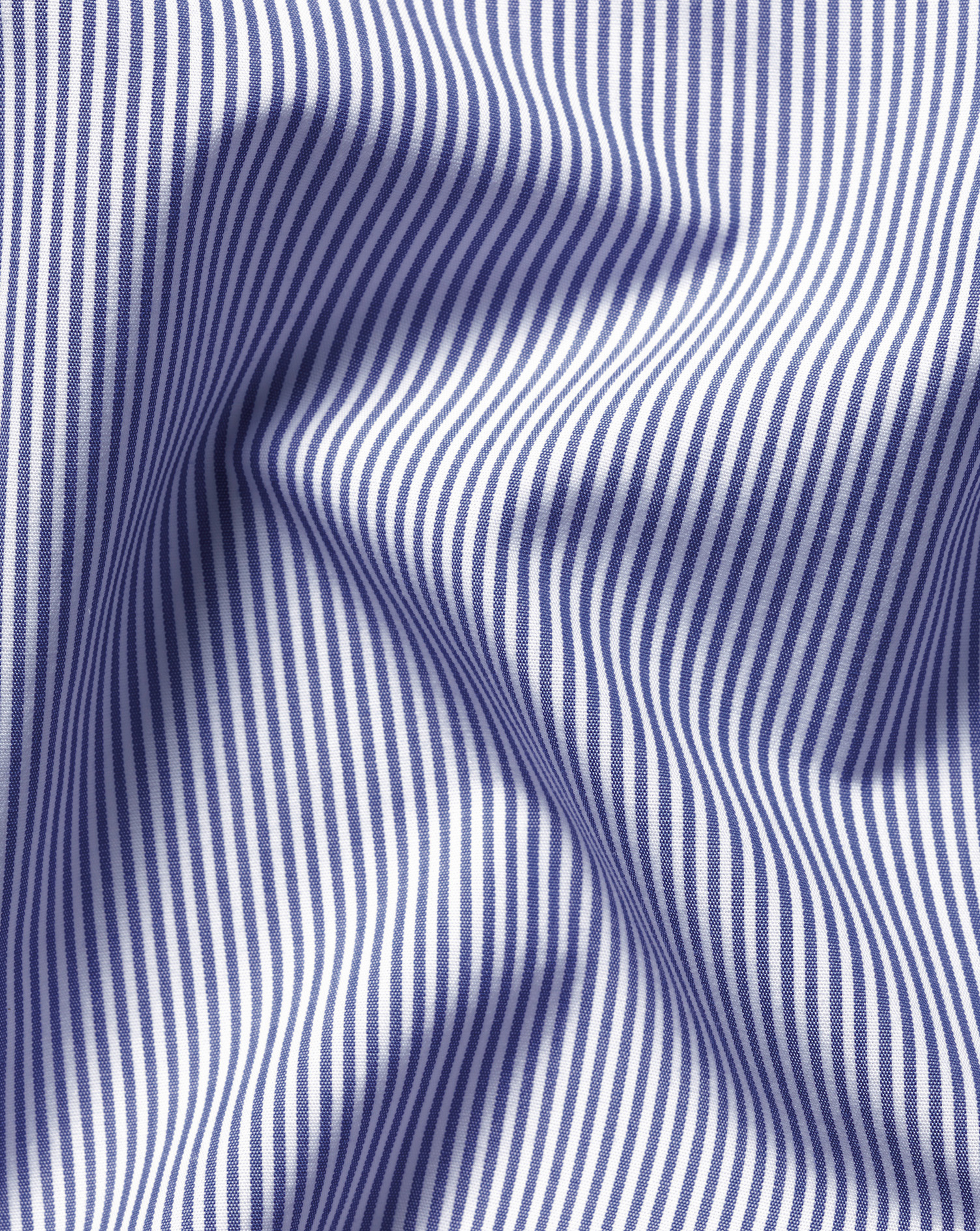 Cutaway Collar Non-Iron Bengal Stripe Shirt - Royal Blue