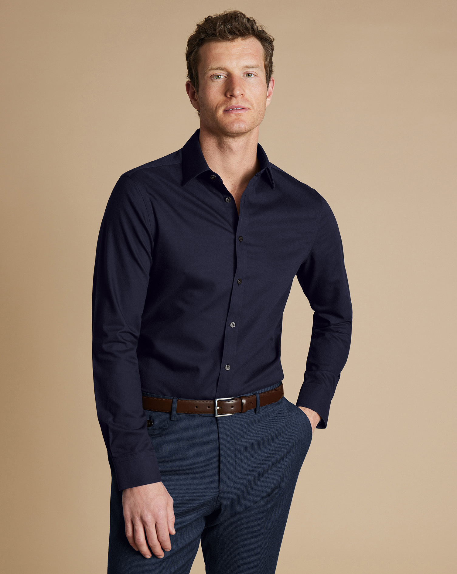 Non-Iron Royal Oxford Shirt - Navy