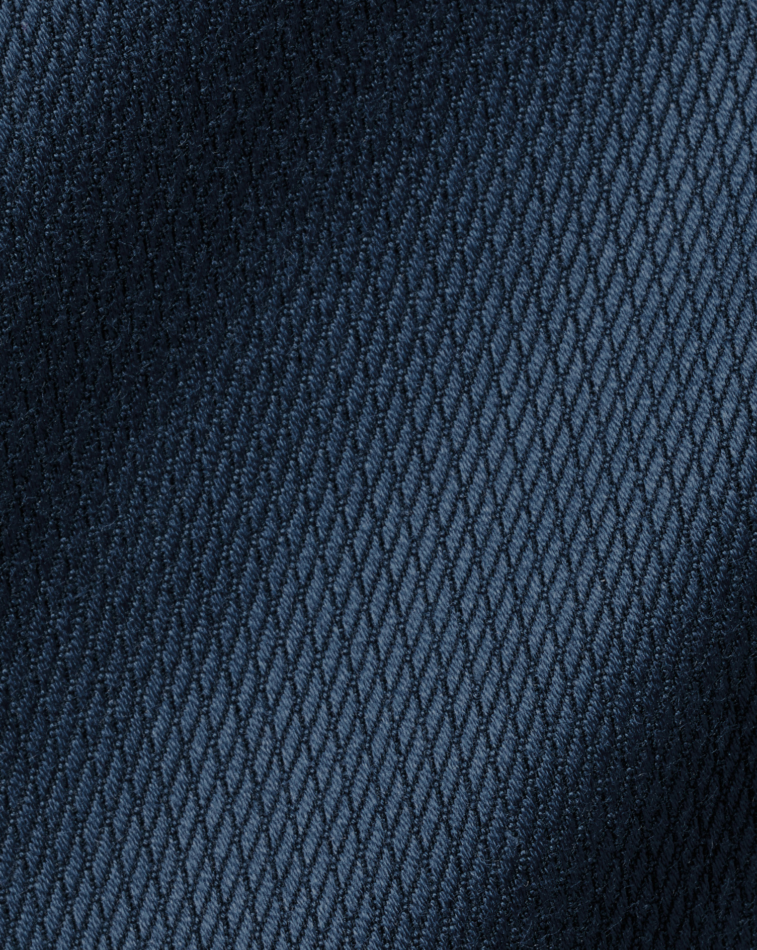 Semi-Cutaway Collar Egyptian Cotton Windsor Weave Shirt - Steel Blue