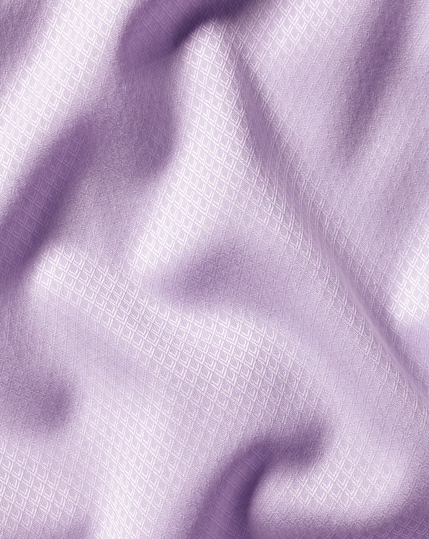 Luxury Ascot Weave Shirt - Lilac Purple