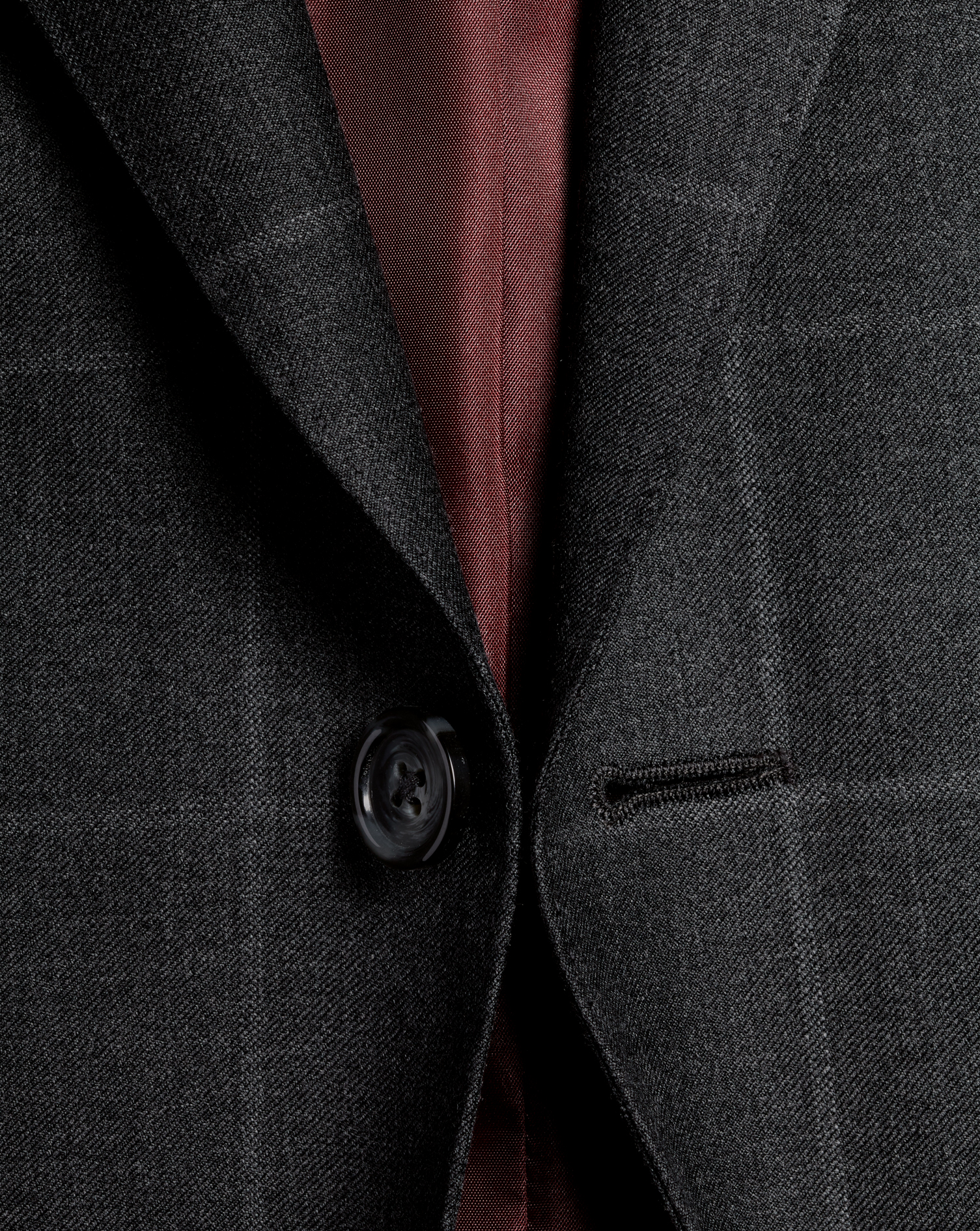 Italian Luxury Windowpane Suit Jacket - Grey