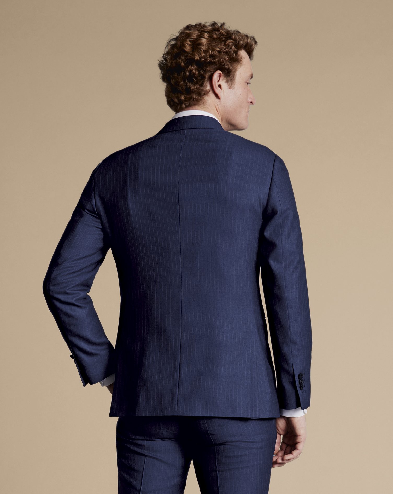 Ultimate Performance Stripe Suit Jacket - French Blue