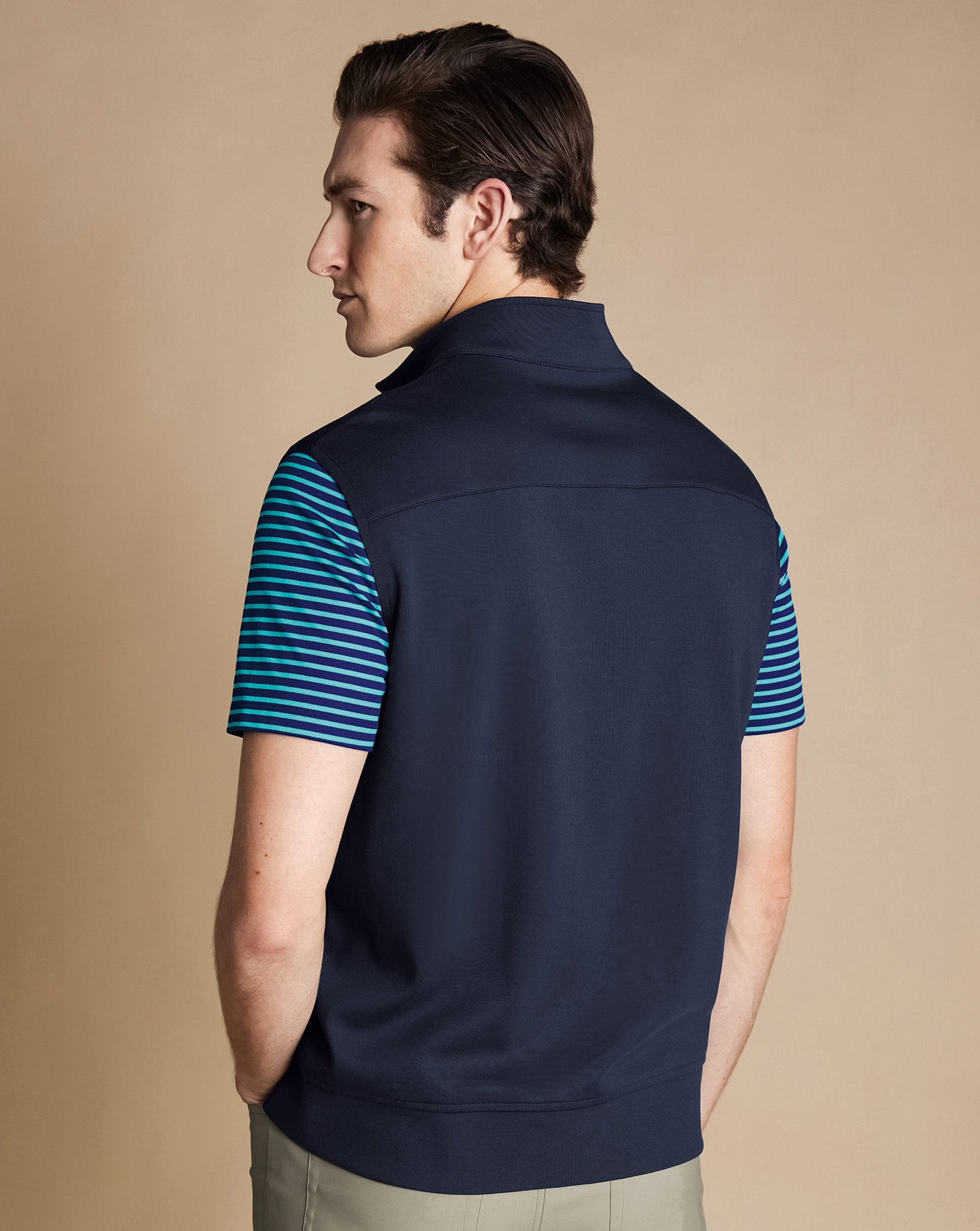 Performance Funnel Neck Gilet - Navy