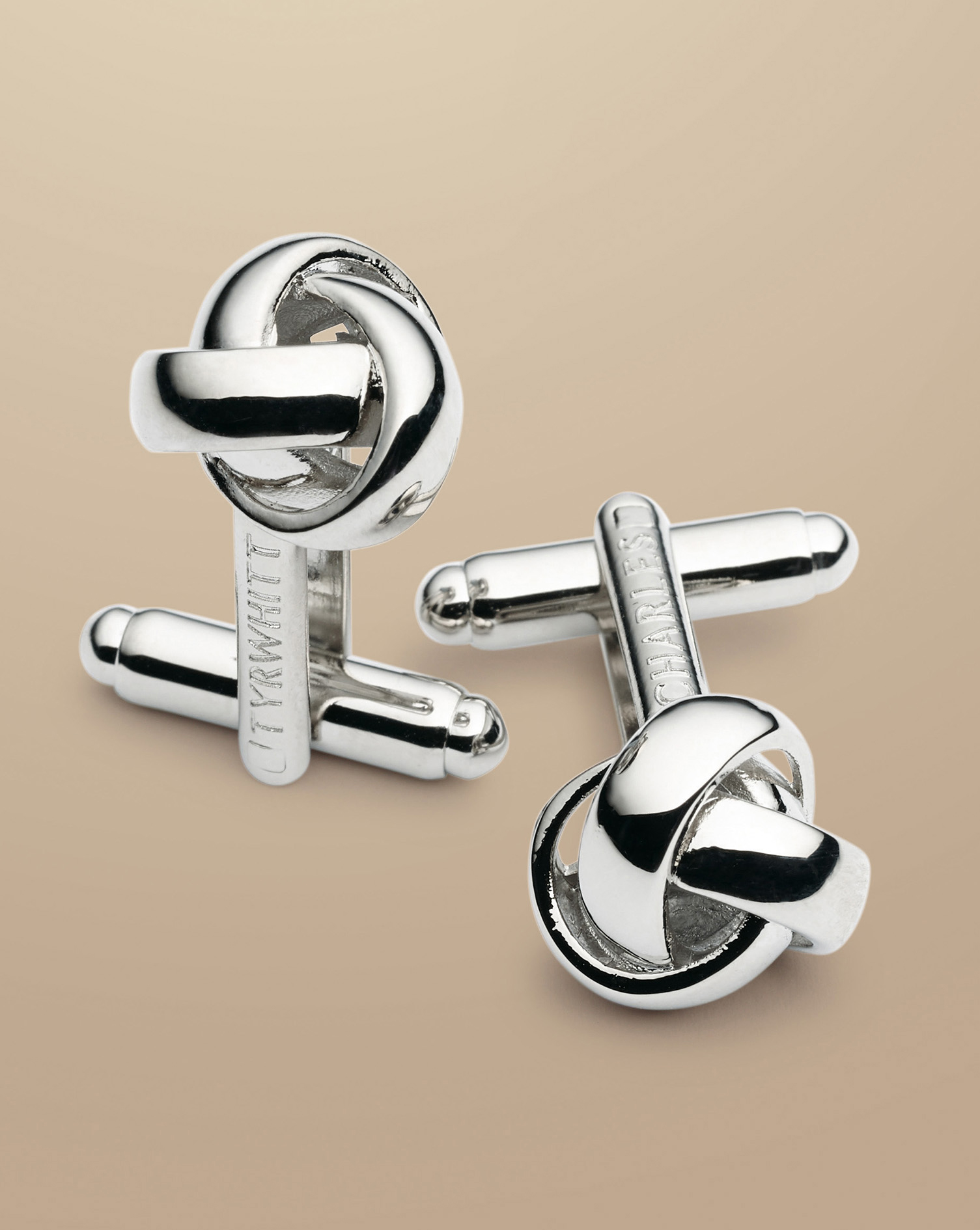 Knot Cufflinks - Silver