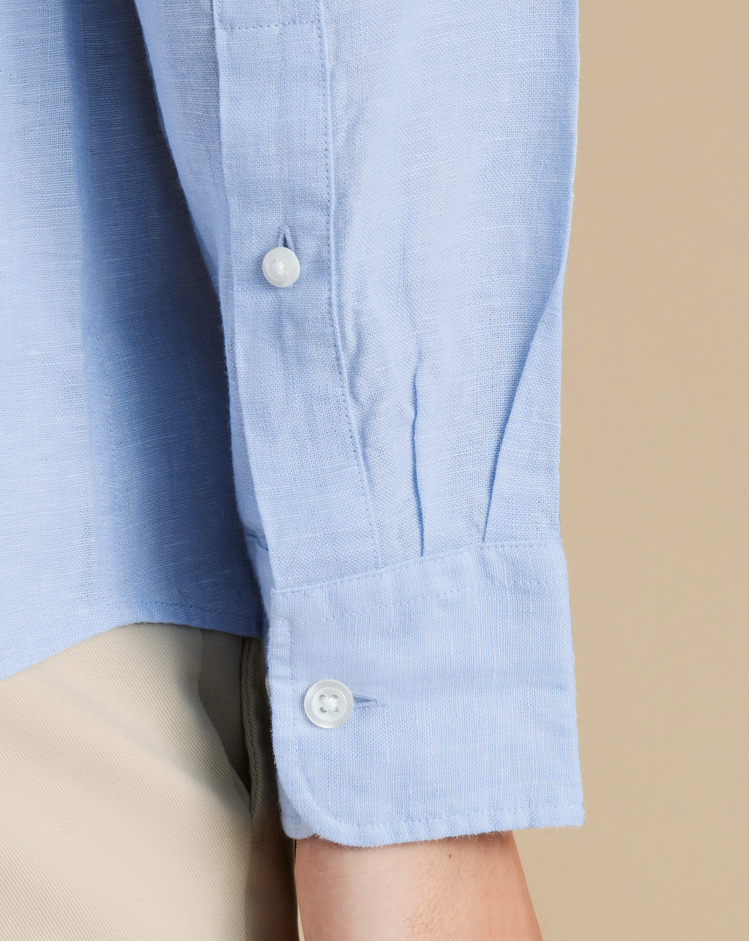 Pure Linen Shirt - Sky Blue