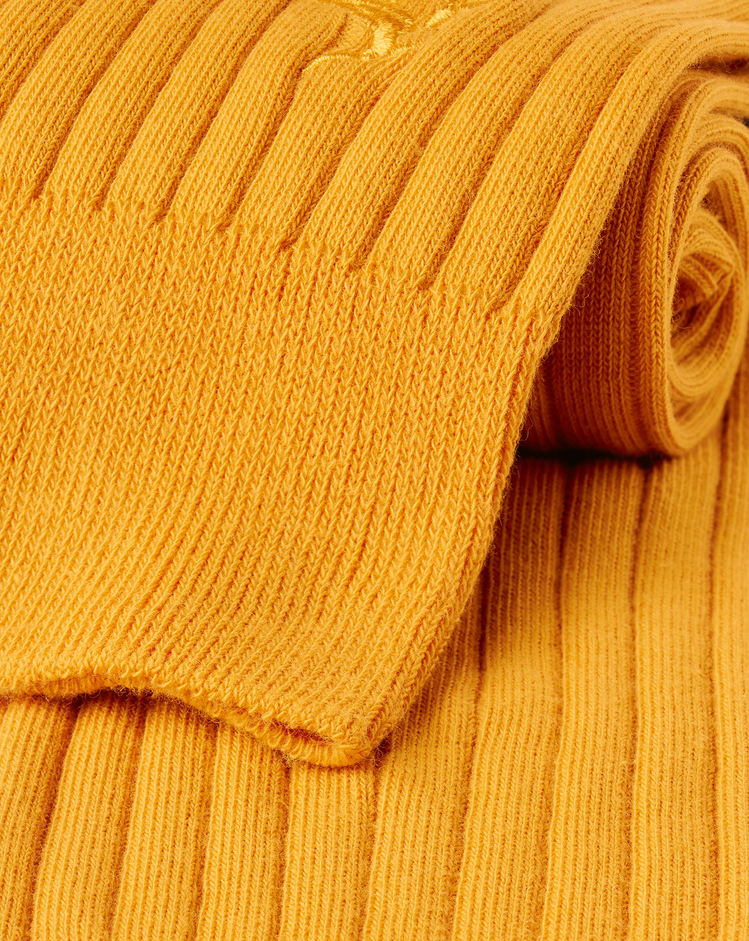 Cotton Rib Socks - Sunflower Yellow