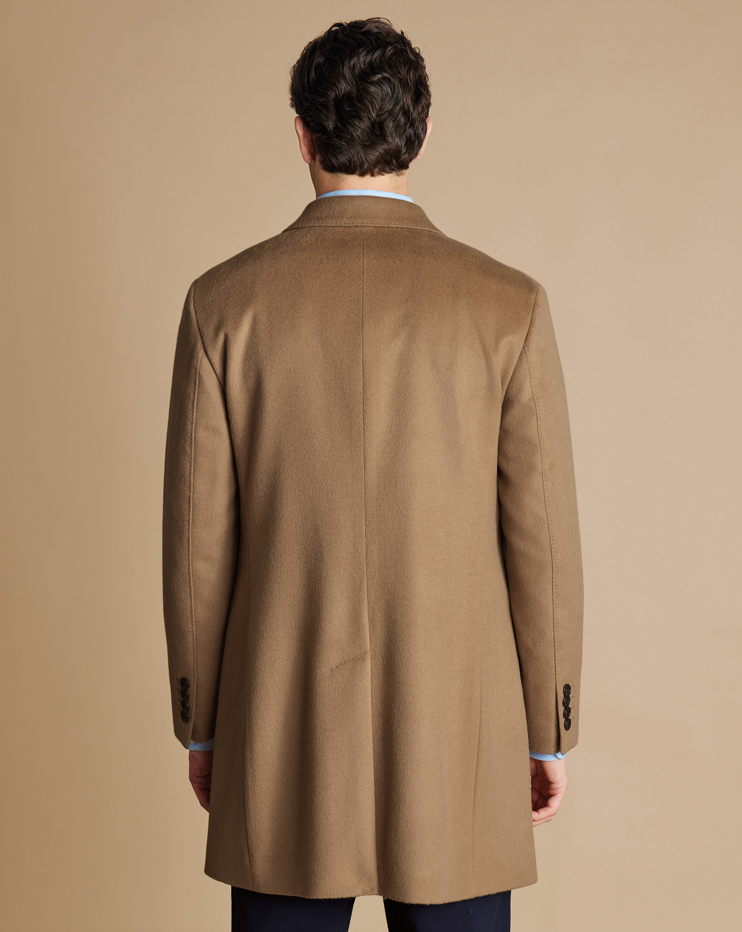 Wool Overcoat - Light Camel