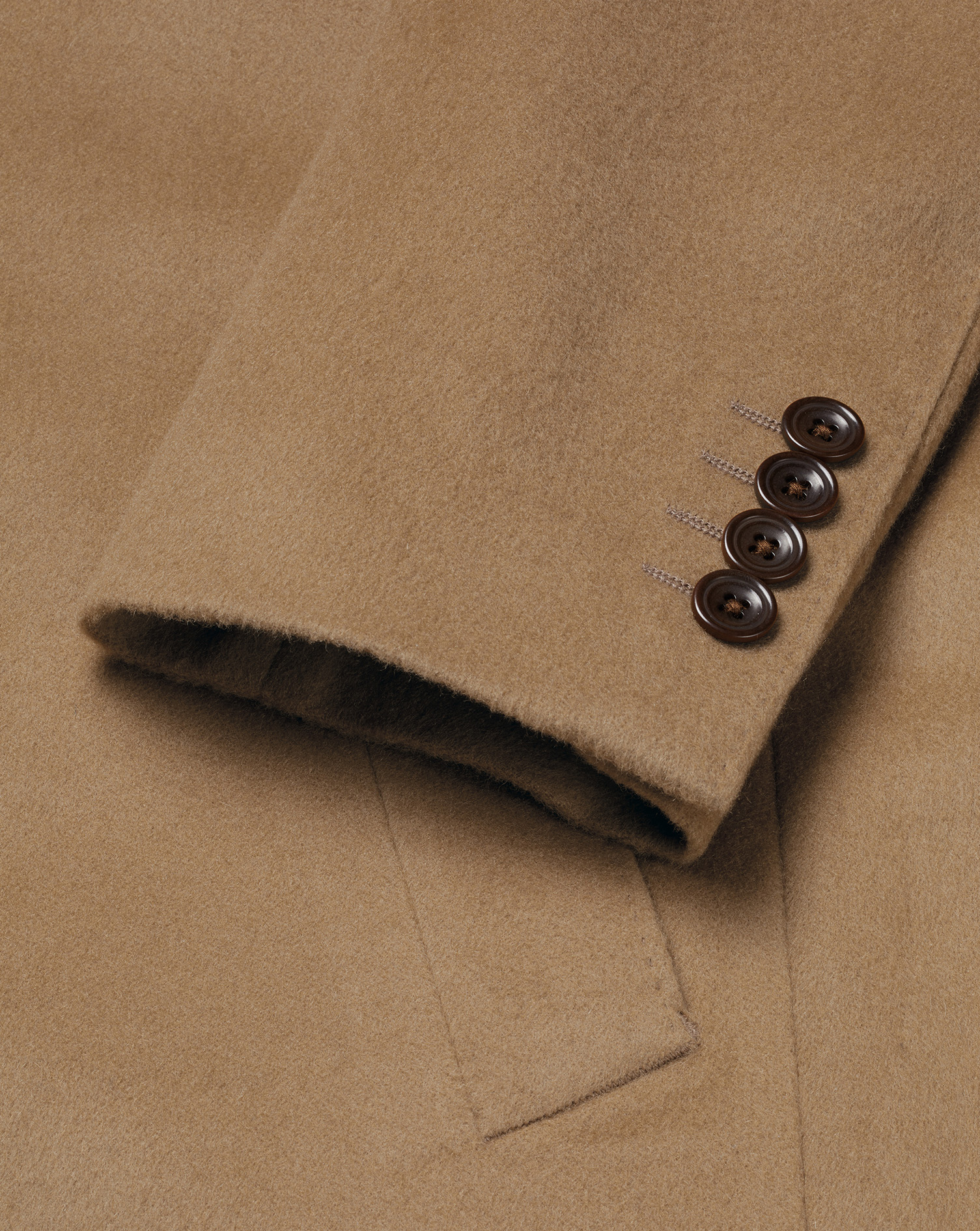 Wool Overcoat - Light Camel