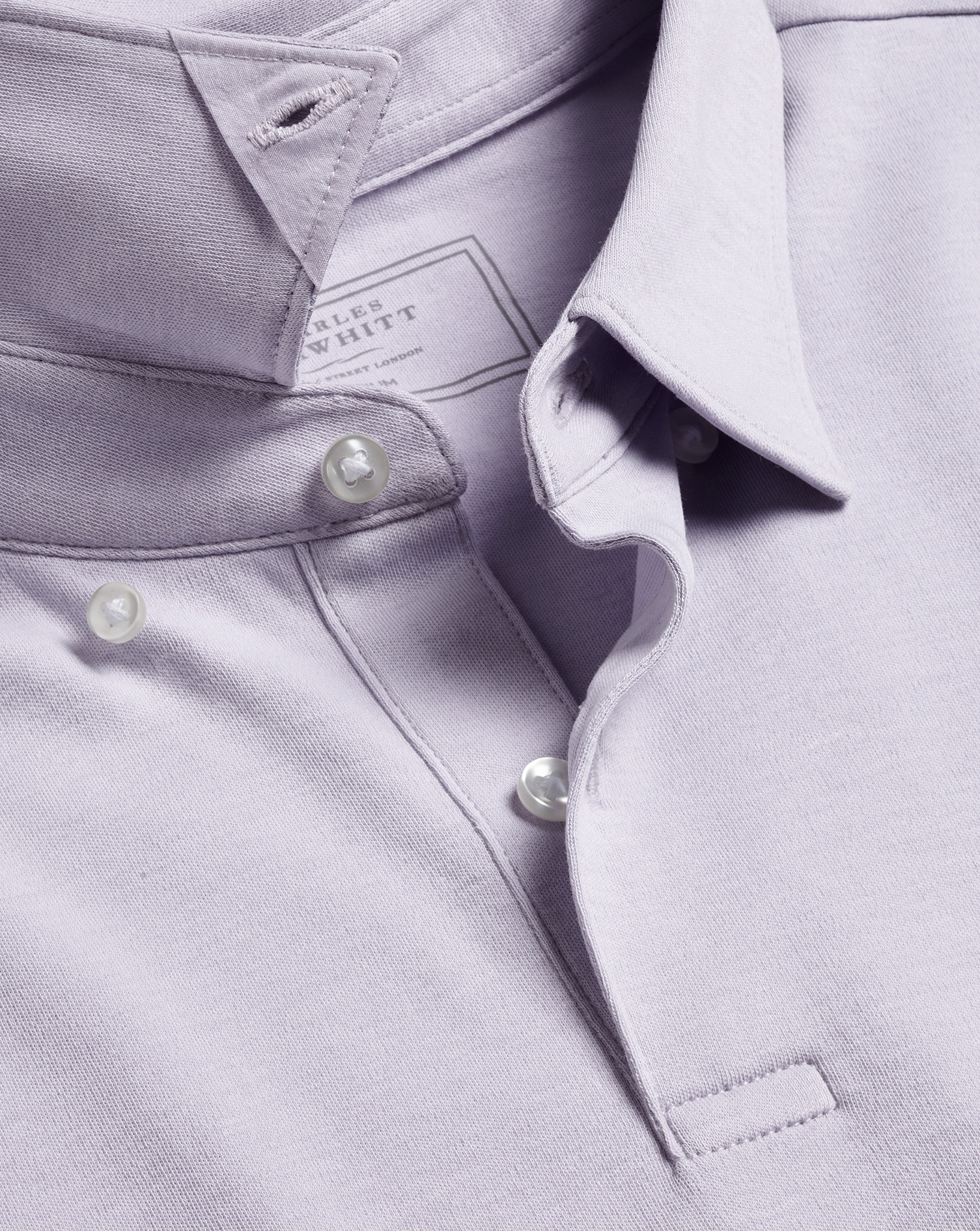 Combed Cotton Polo - Lilac Purple