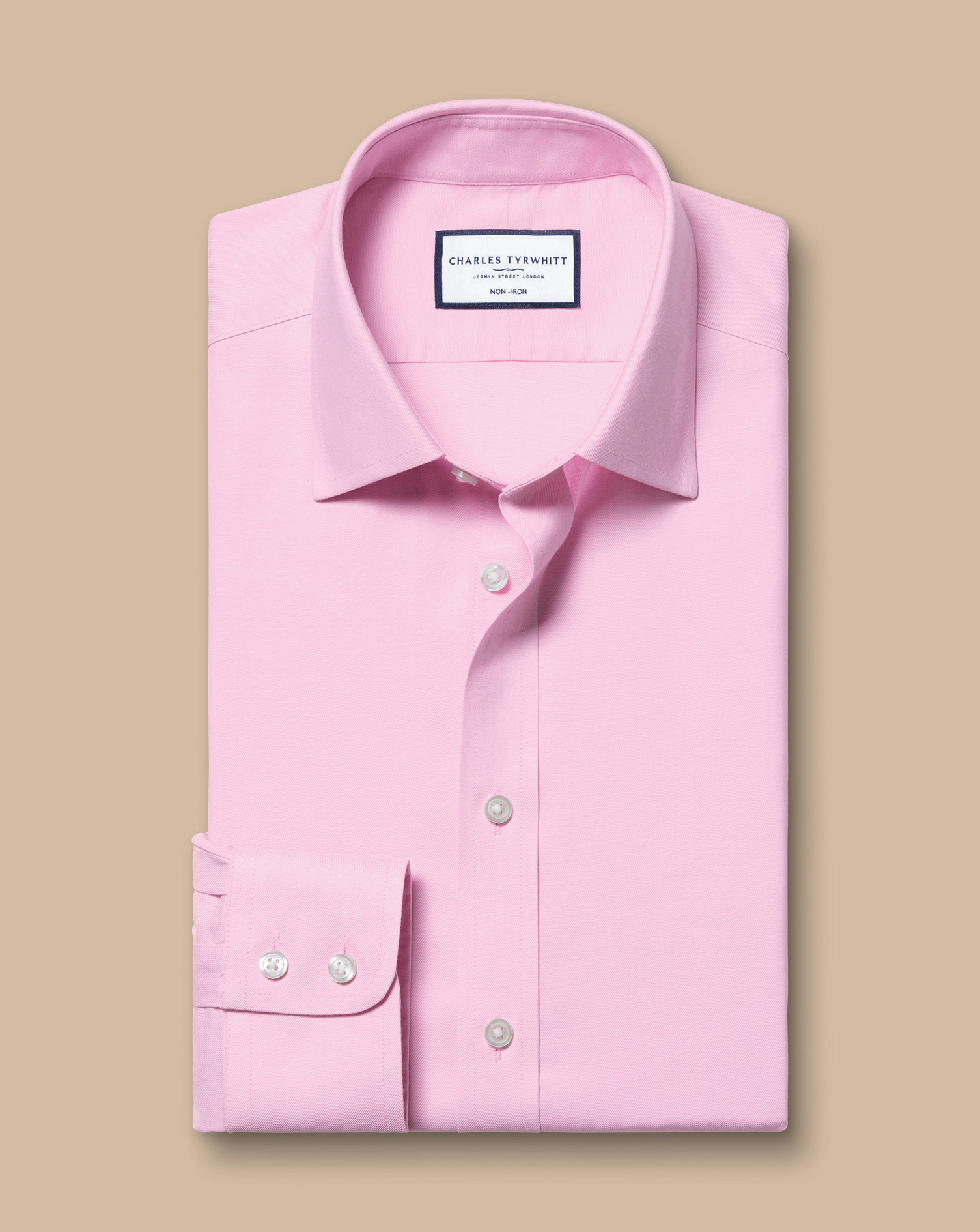 Non-Iron Twill Shirt - Pink