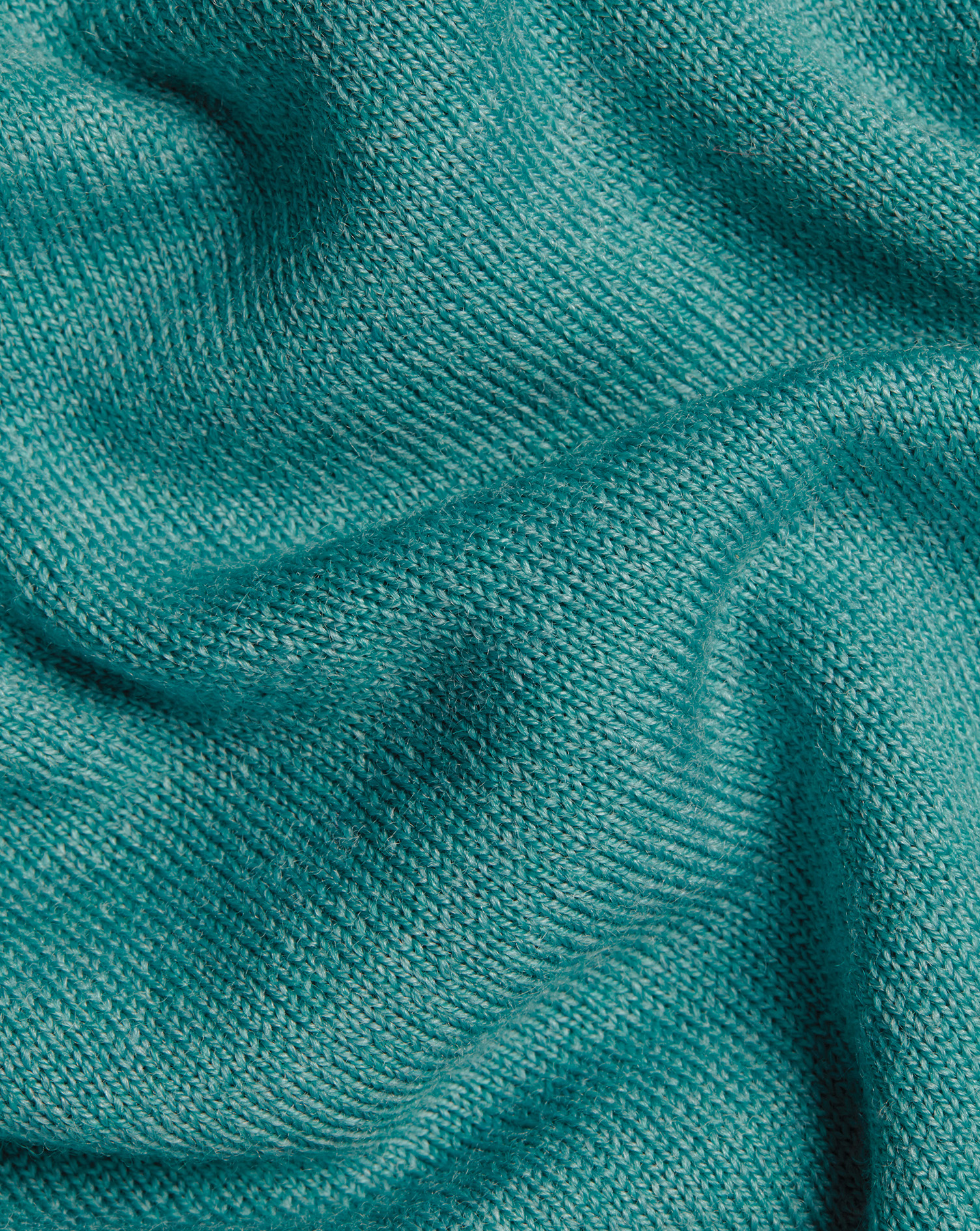 Merino V-Neck Jumper - Aqua Green