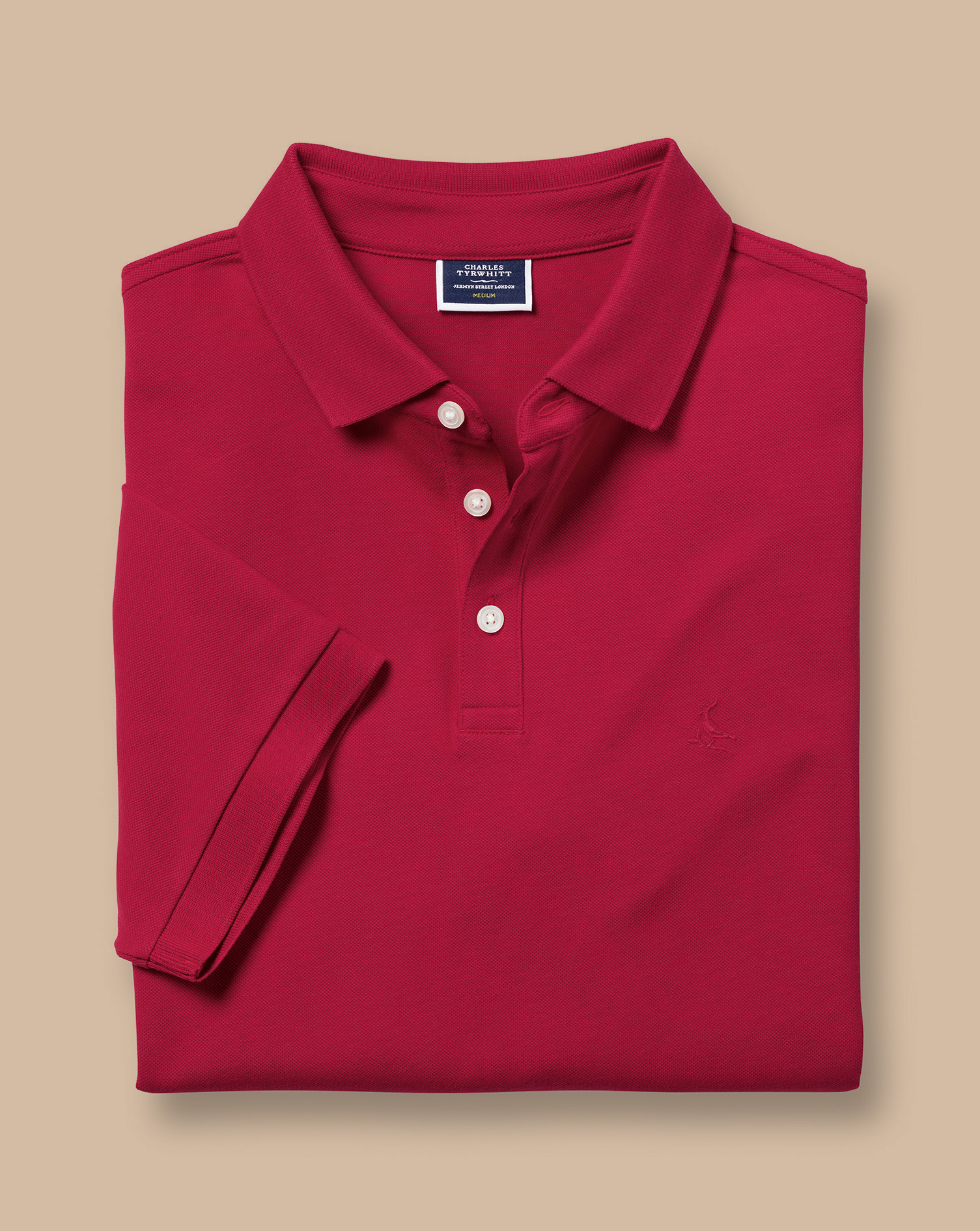 Tyrwhitt Pique Polo - Red