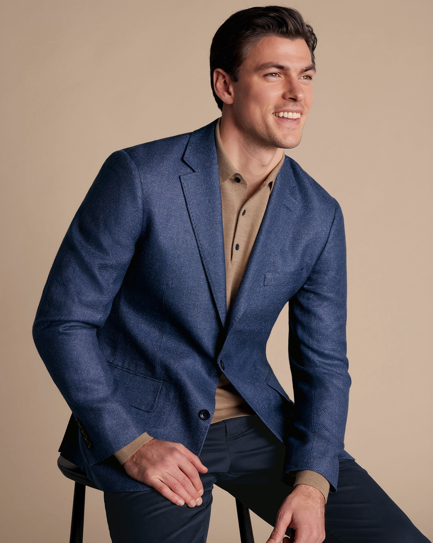 British Luxury Twill Jacket - Ocean Blue