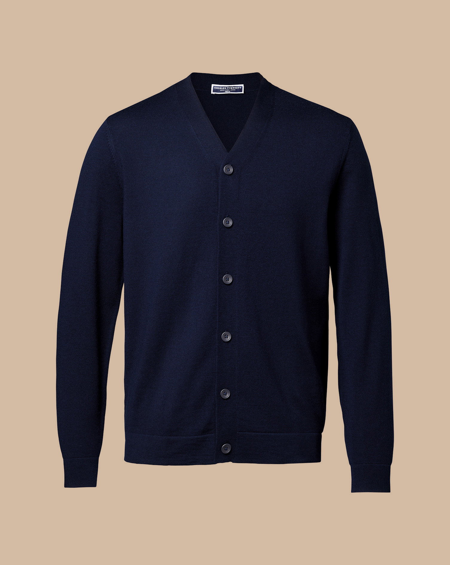 Merino Cardigan - Navy