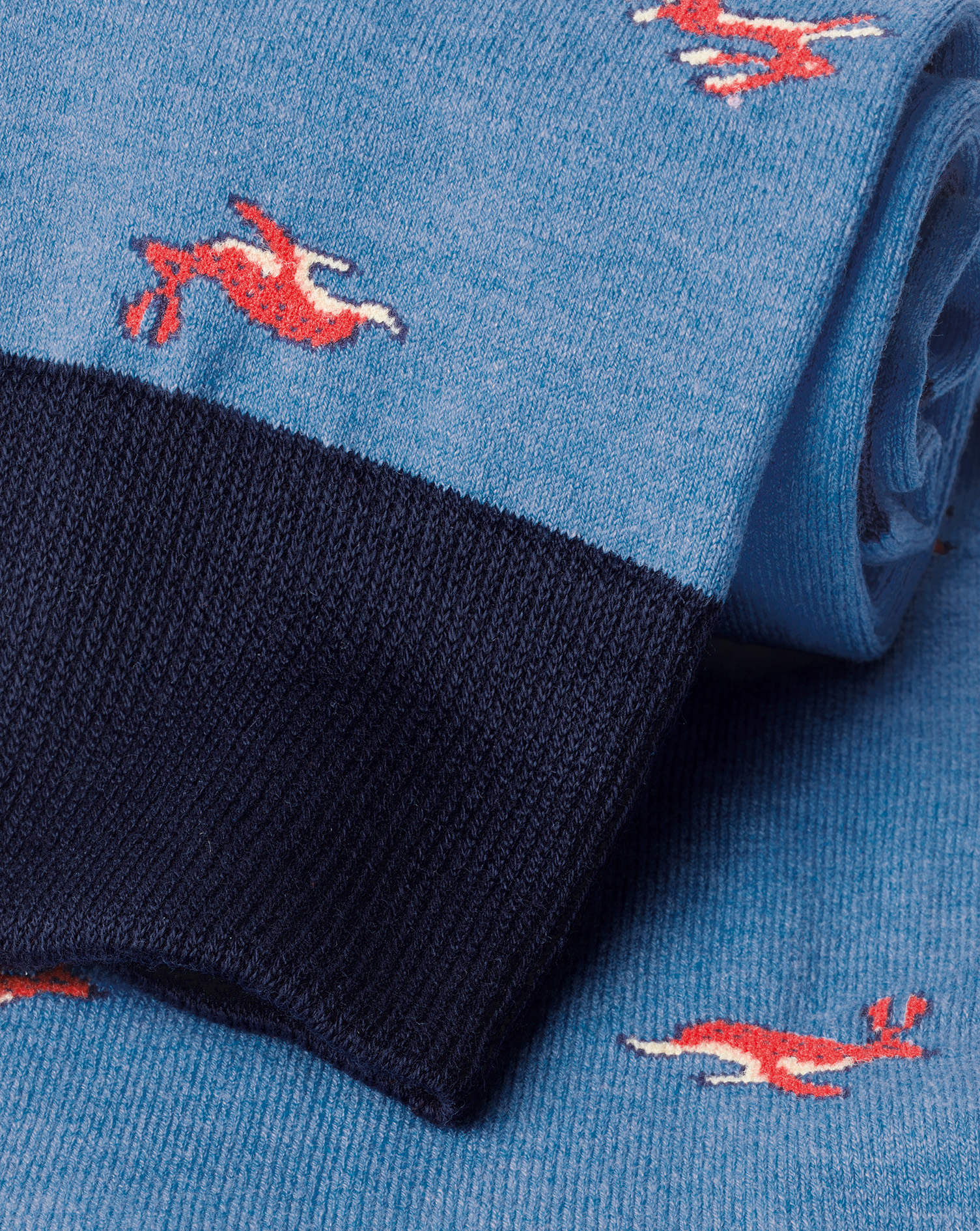 Melange Hare Socks - Cornflower Blue