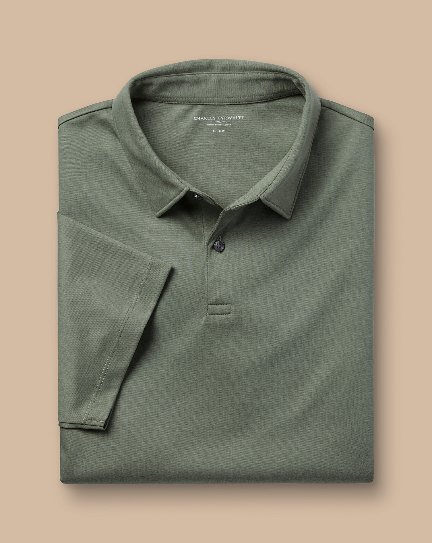 Smart Jersey Polo - Sage Green