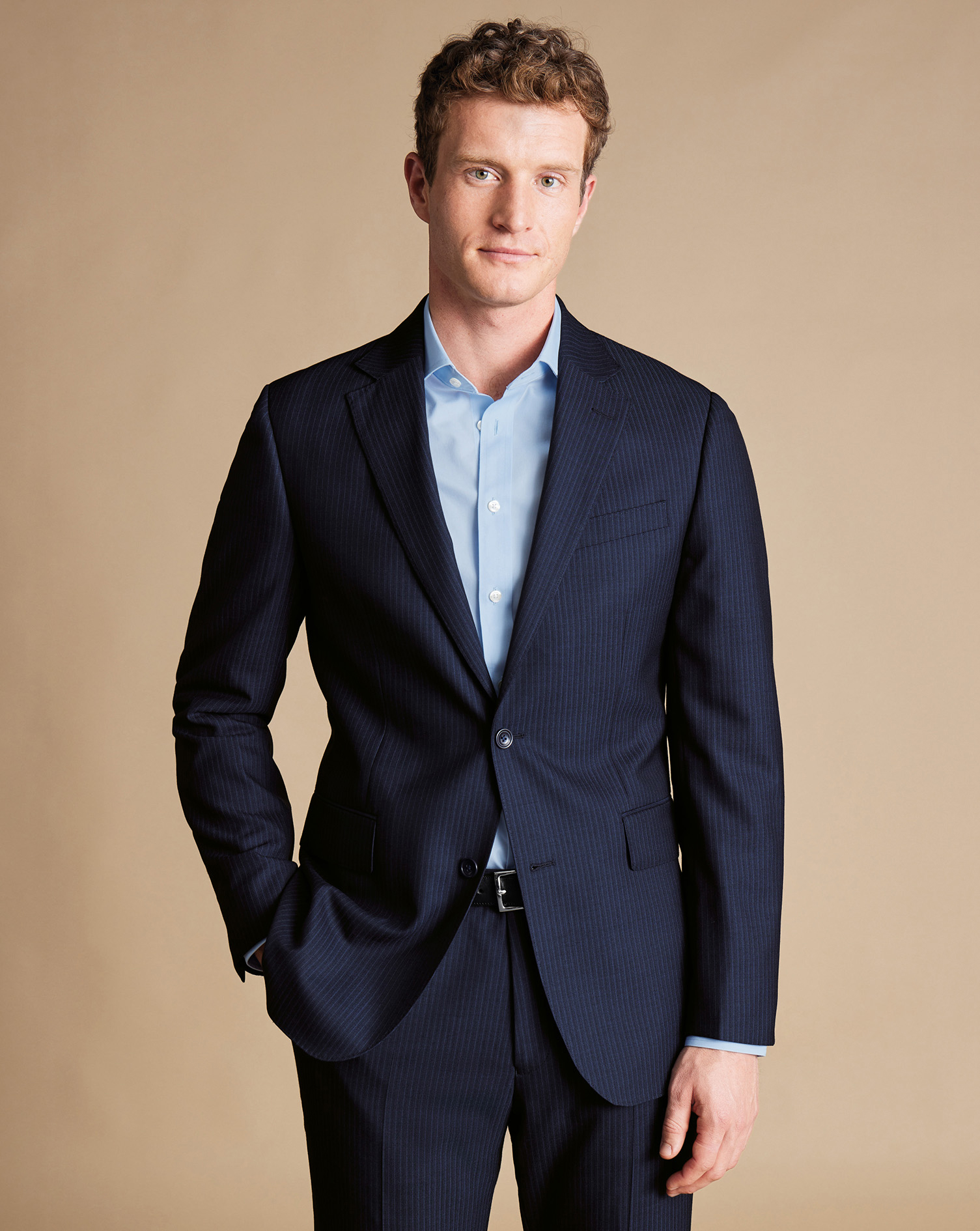 Stripe Suit - Navy